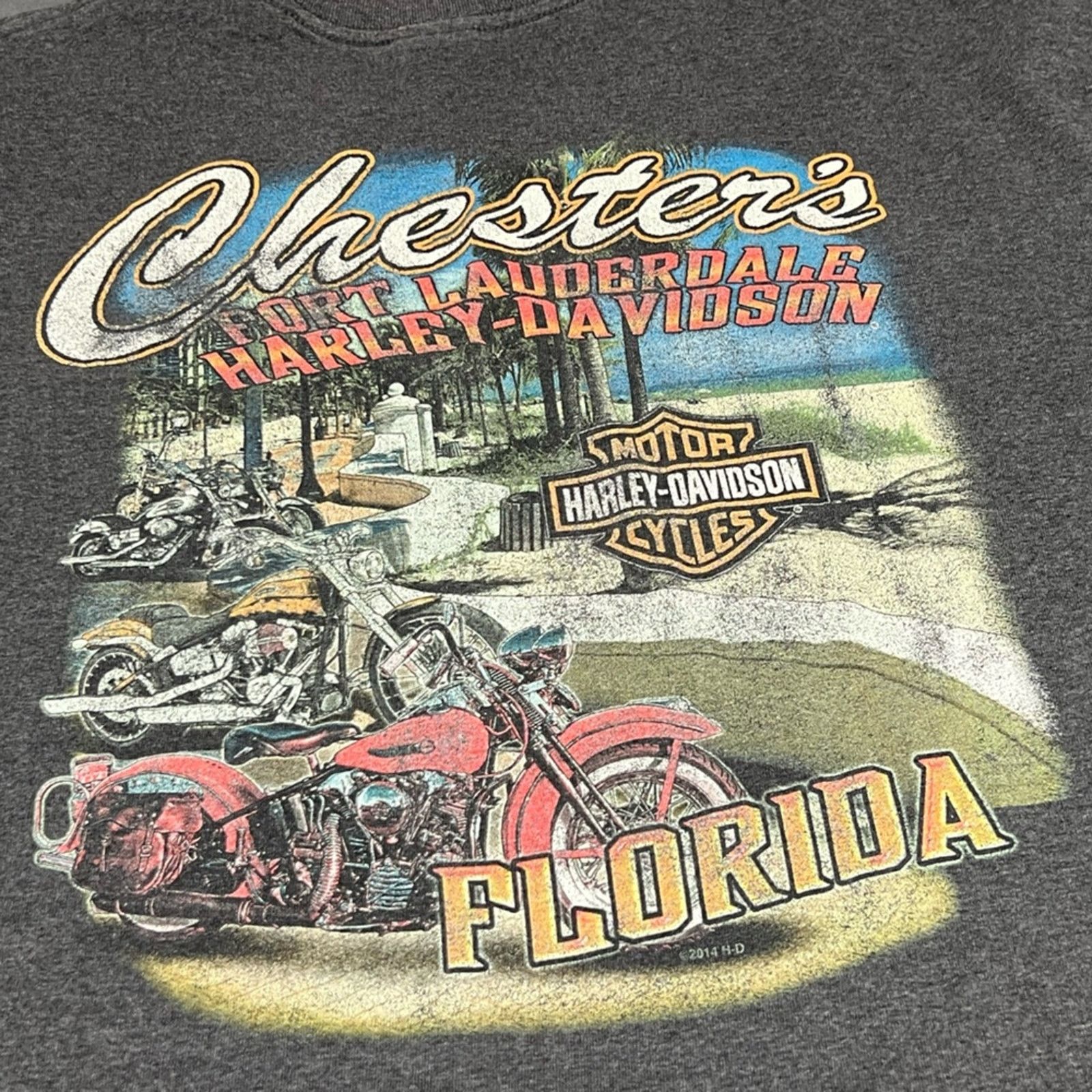 Harley Davidson Harley Davidson Chester’s FL Eagle Logo Shirt Mens XXL Gray Size US XXL / EU 58 / 5 - 7 Thumbnail