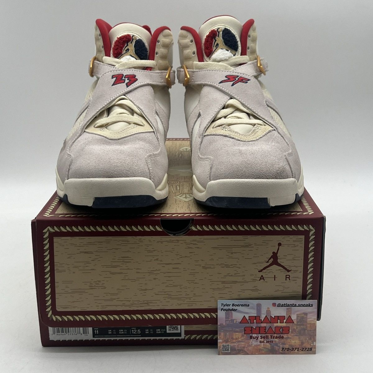 Jordan Brand Solefly x air Jordan 8 mi es su casa Size US 11 / EU 44 - 2 Thumbnail