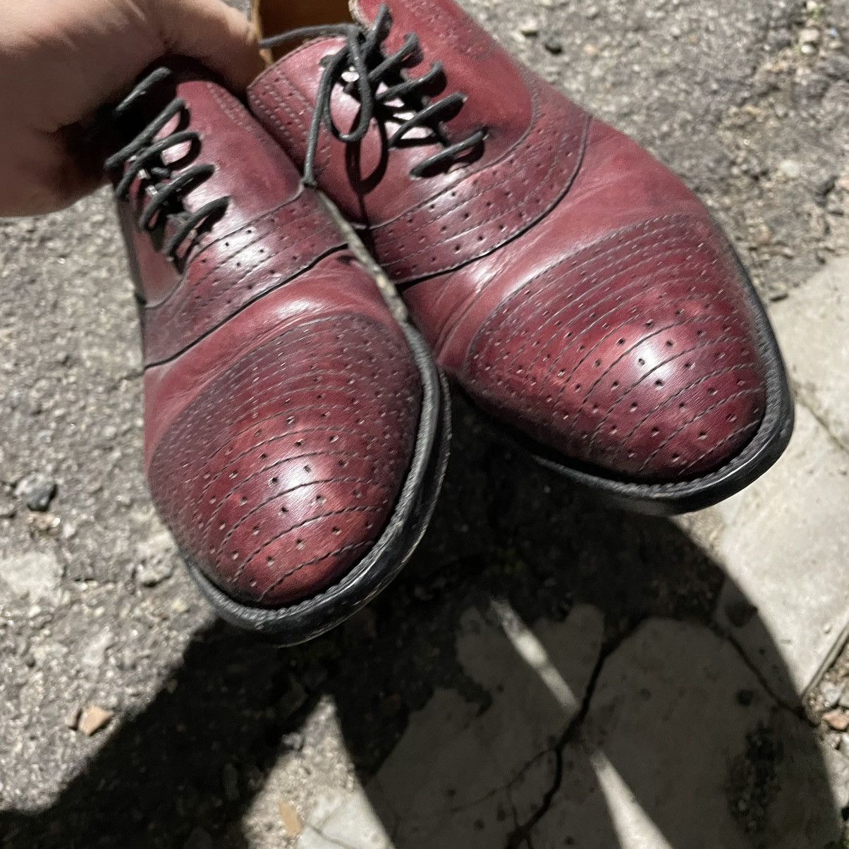 Handmade 90s Leather Boots Oxfords Derby speroni shoes old western Size US 7 / EU 40 - 8 Thumbnail