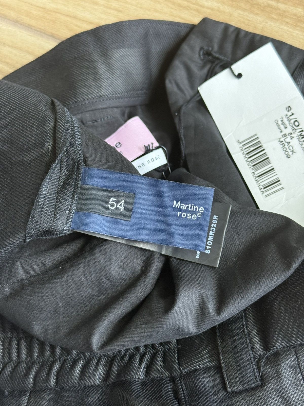 Martine Rose Martine Rose Striped Virgin-wool Track Pants In Black Size US 35 - 8 Thumbnail