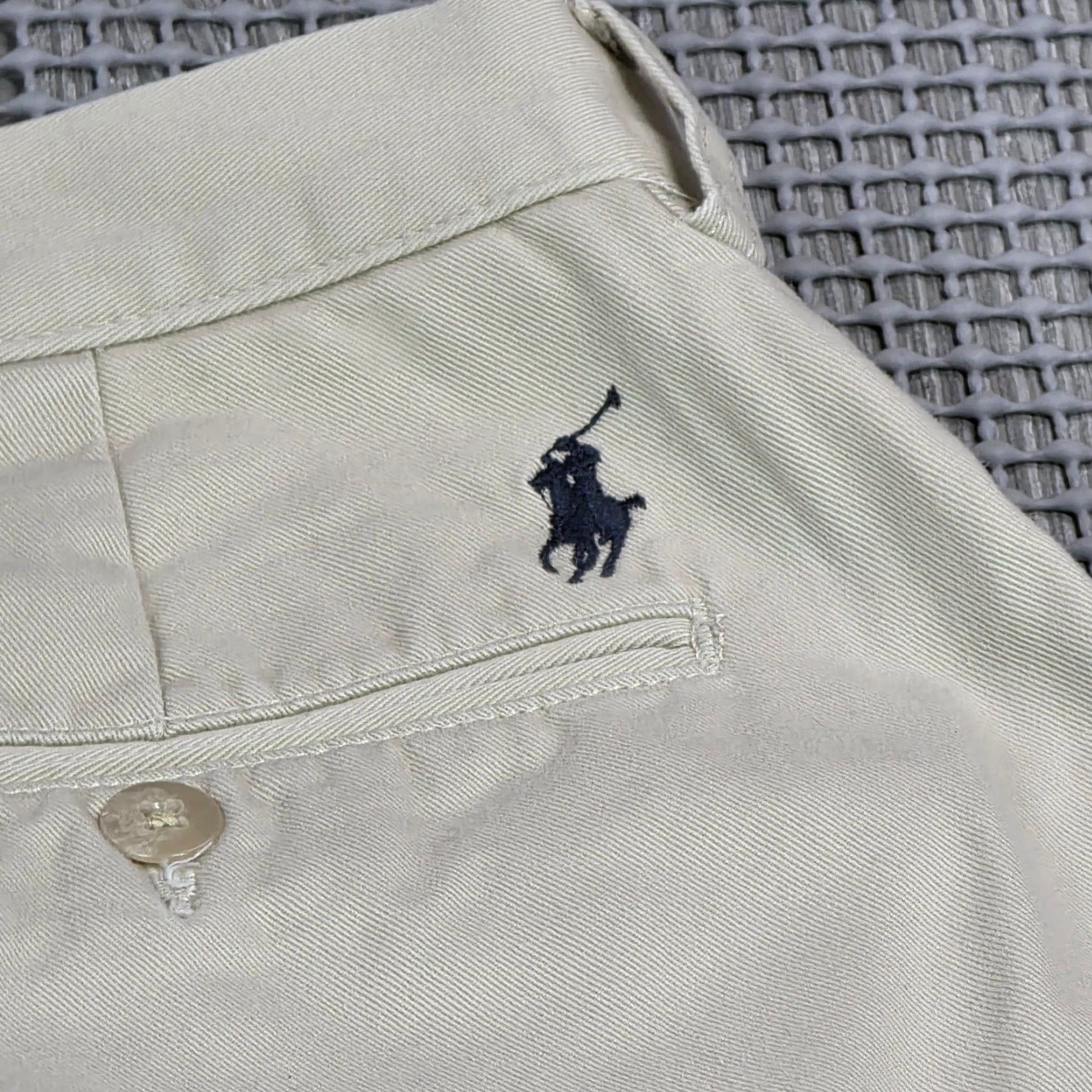 Polo Ralph Lauren VINTAGE Polo Ralph Lauren Khaki Beige Cotton Pleated Chino Pants 38x30 Men 90s N/A? Size US M / EU 48-50 / 2 - 6 Thumbnail
