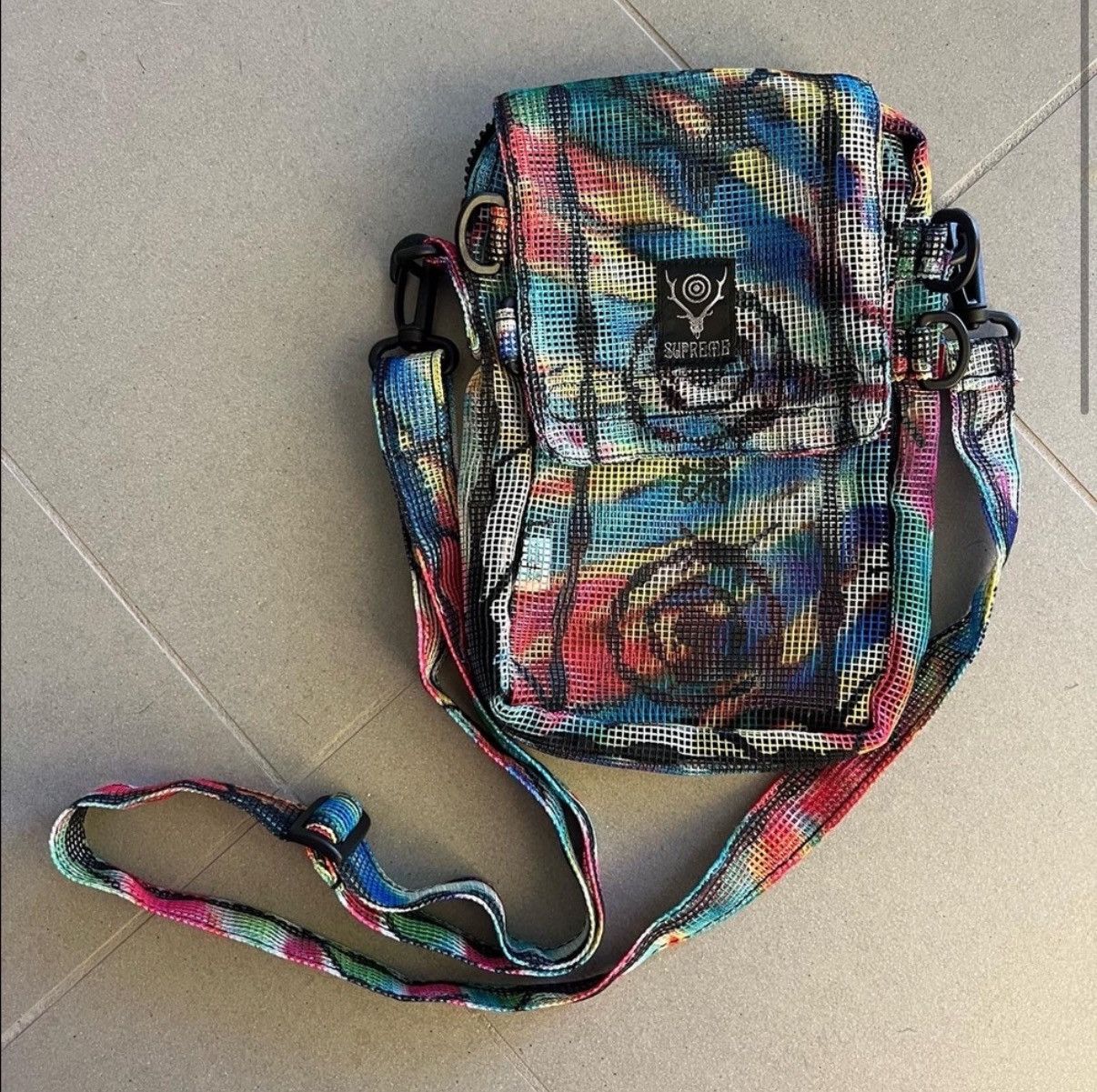 Supreme x South2 West8 Heavy Mesh Game Bag Crossbody SS21