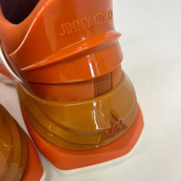 Jimmy Choo Jimmy Choo V Amber Orange Mix Low-Top Sneakers - EU43/US10 Size US 10 / EU 43 - 8 Thumbnail