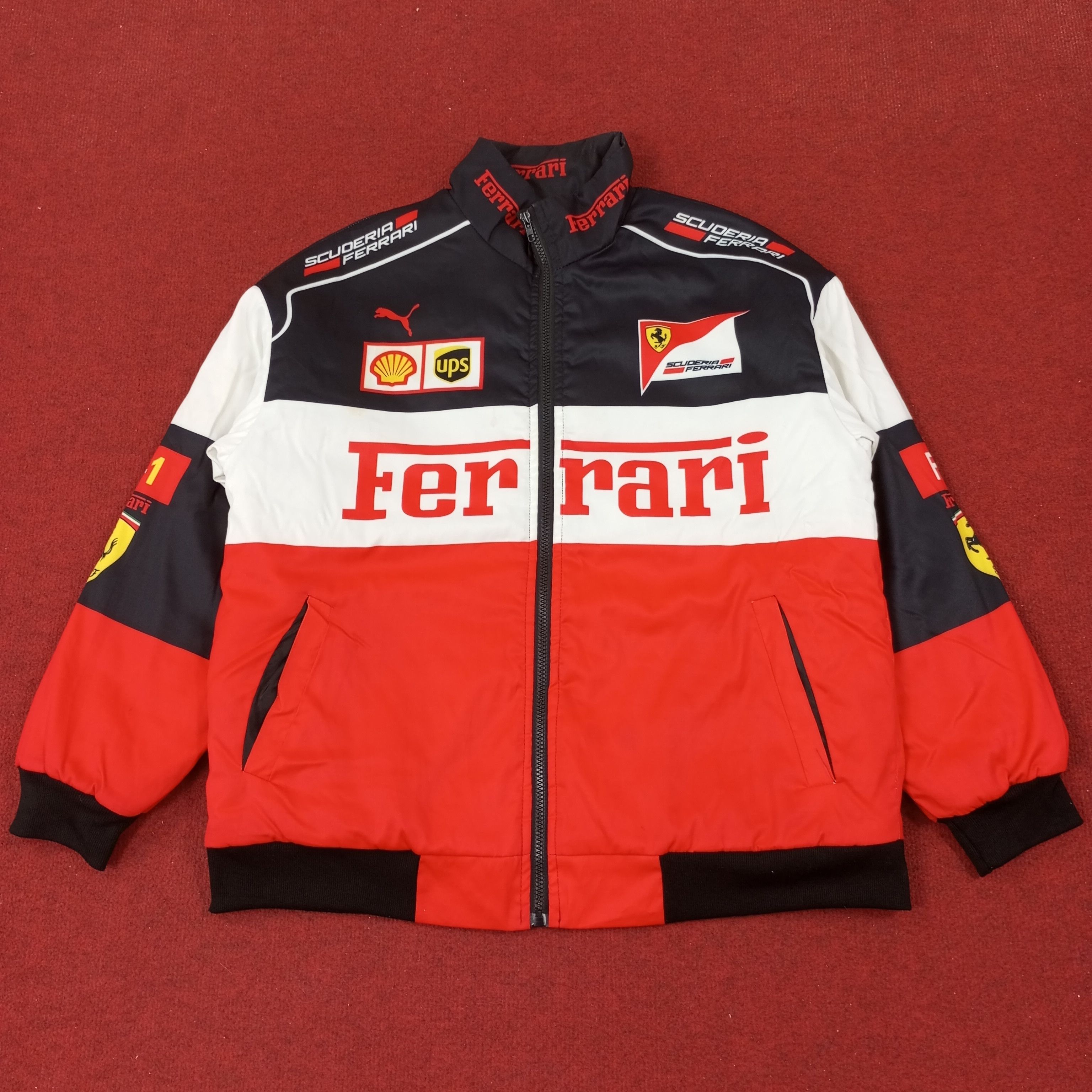 Vintage Ferrari Racing Motorsport Jacket c229n20 Size US L / EU 52-54 / 3 - 1 Thumbnail