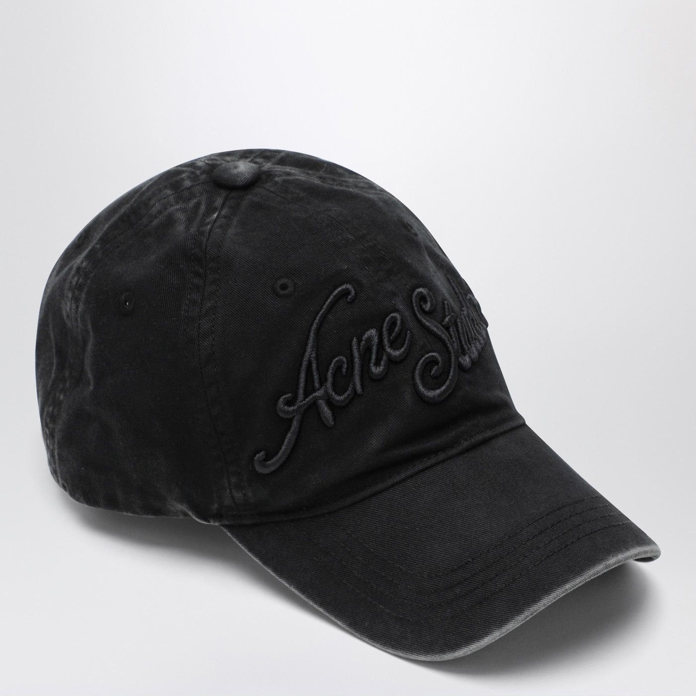 Acne Studios Faded Black Logo Cap | Grailed