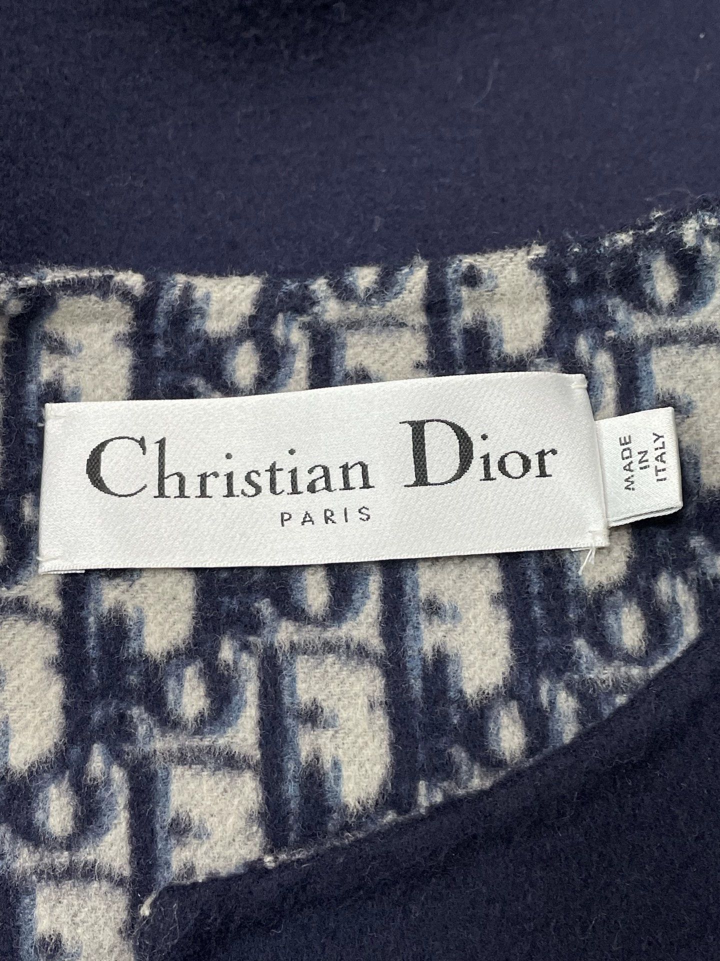 Dior Dior Double-Faced Wool Oblique Navy Coat FR38 NWT Size S / US 4 / IT 40 - 4 Thumbnail