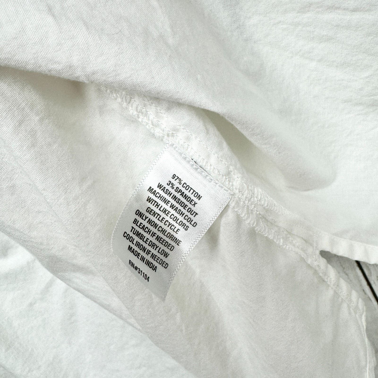 Other Crown & Ivy Shirt Sz LG Button Down Long Sleeve White Cotton Size L / US 10 / IT 46 - 3 Thumbnail