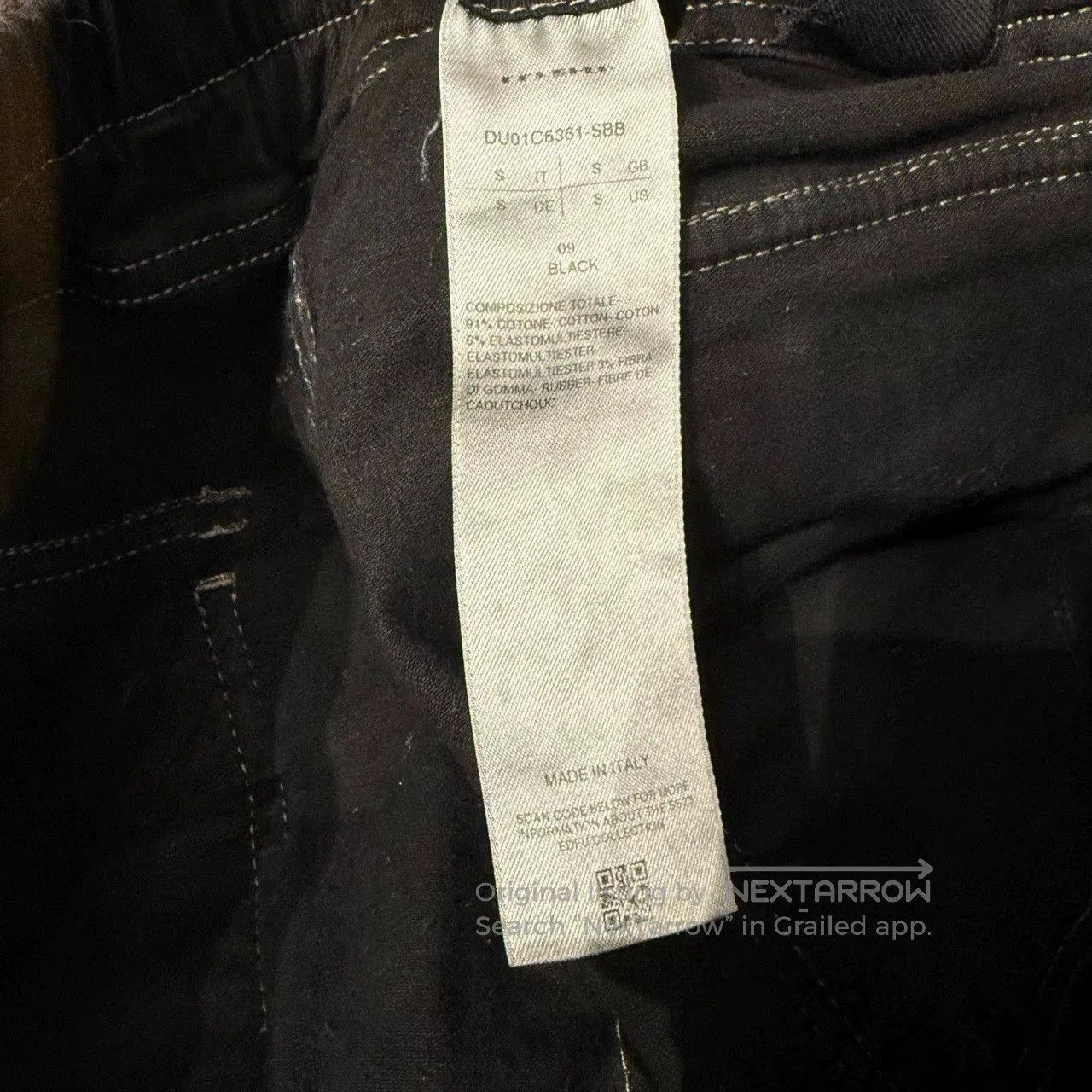 Rick Owens Rick Owens Black Curved Zip Jeans. Size US 26 / EU 42 - 7 Thumbnail