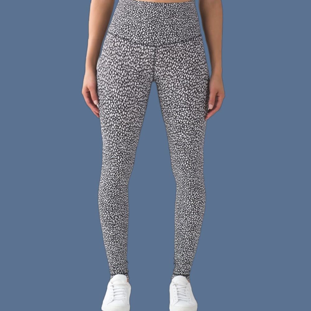 Lululemon Lululemon Wunder Under Pant Hi-Rise Miss Mosaic Black White 4 Multicolor Full On Luon Knit Size 27" / US 4 / IT 40 - 1 Thumbnail