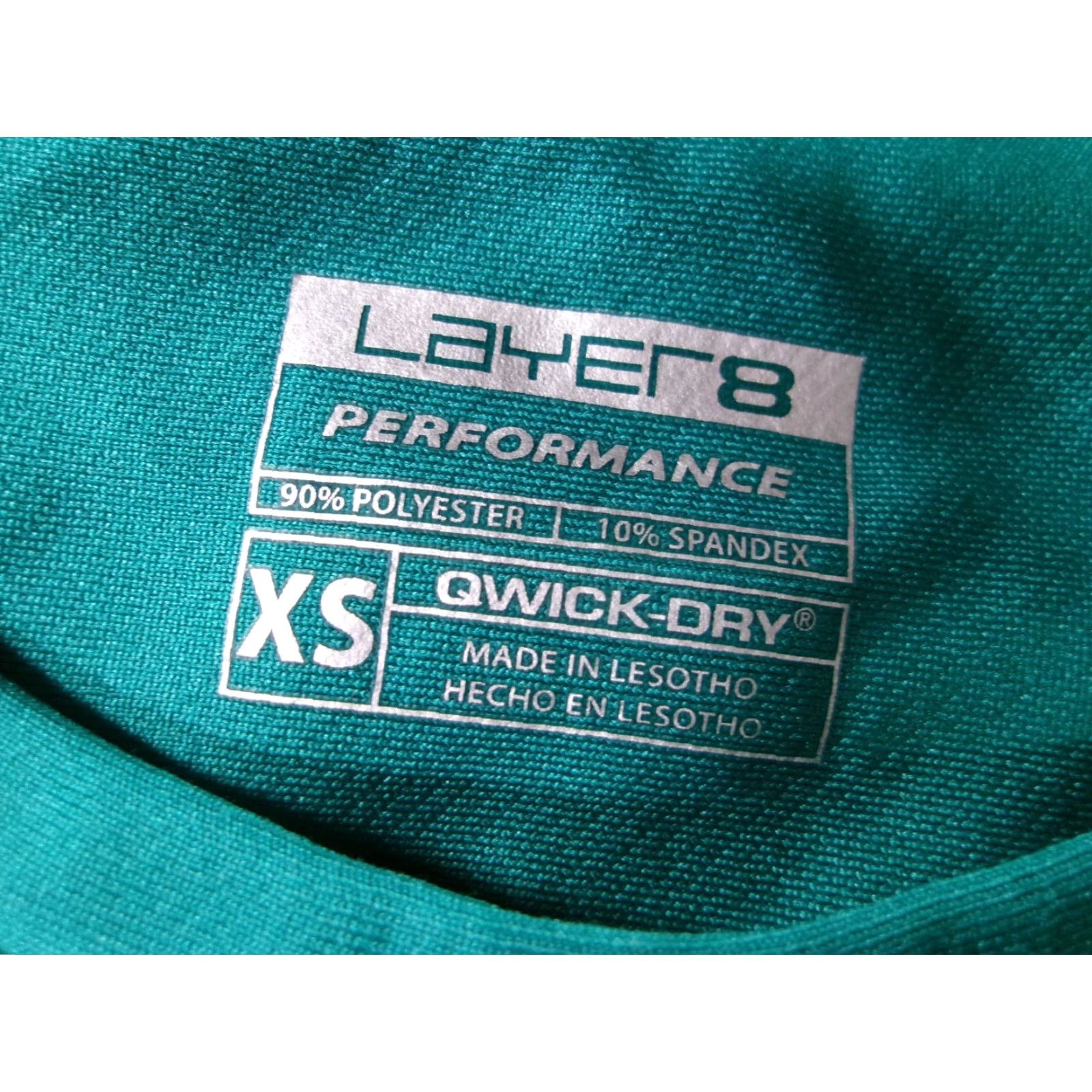 Layer 8 Layer8 Top Women XS Teal Performance Long Sleeve Quick Dry Wicking Qwick Dry Shirt Size XS / US 0-2 / IT 36-38 - 7 Thumbnail
