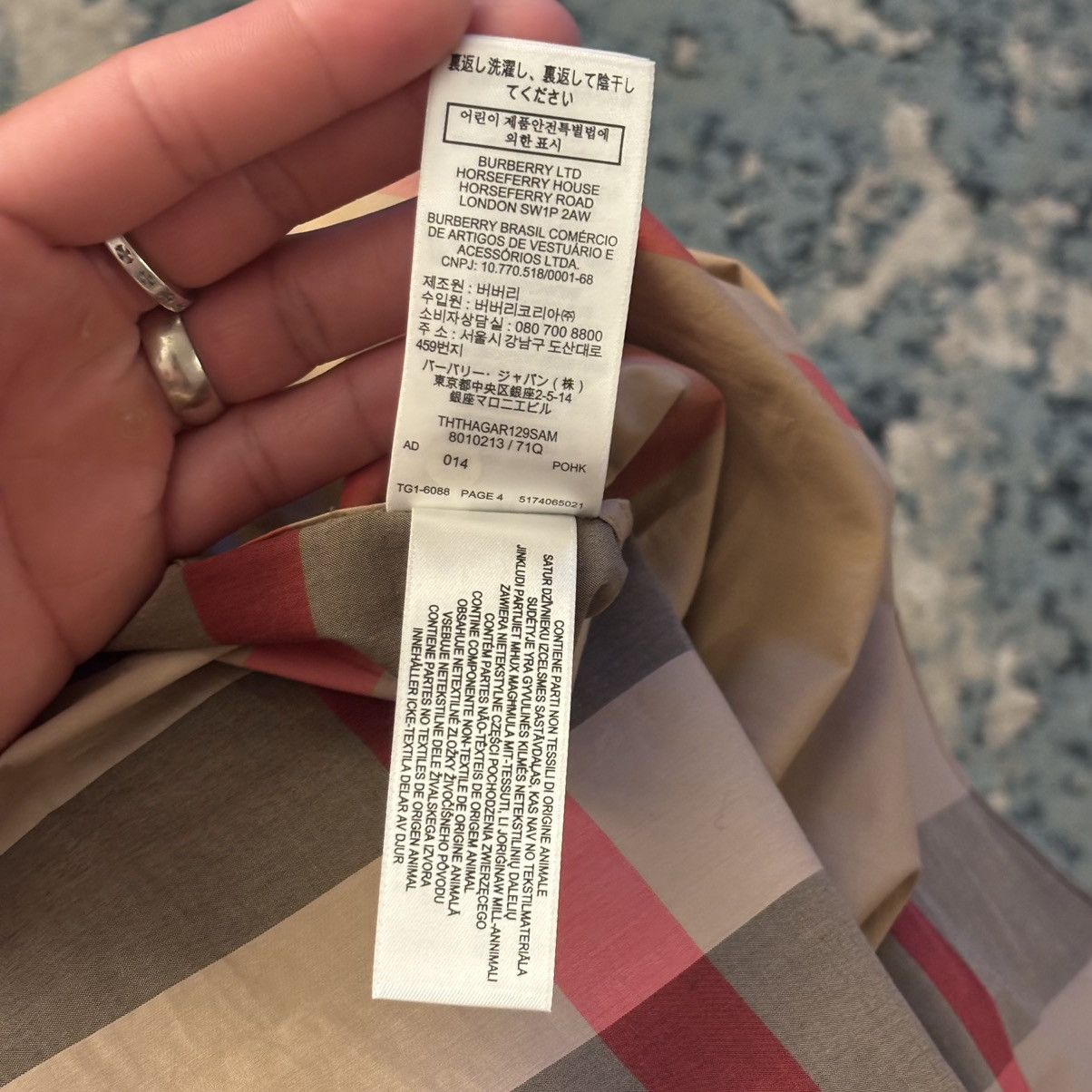 Burberry Burberry Slim Fit Check Cotton Shirt Size Small Worn Lightly Size US S / EU 44-46 / 1 - 7 Thumbnail
