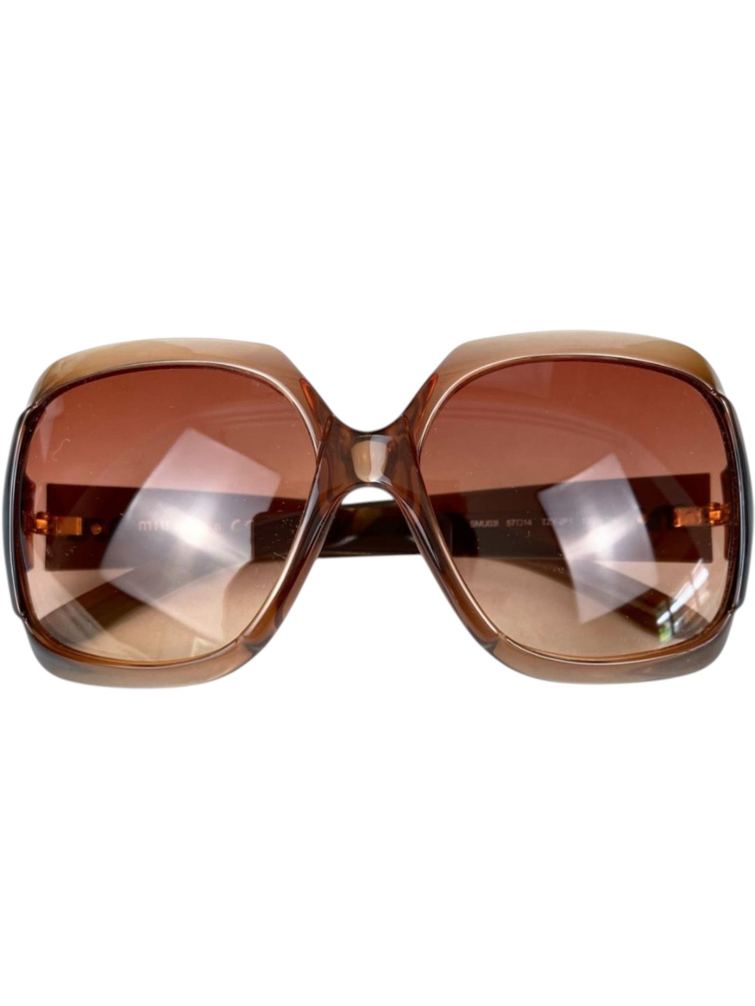 Miu Miu Miu Miu Glam SMU03I Oversized Square Sunglasses Size ONE SIZE - 4 Thumbnail