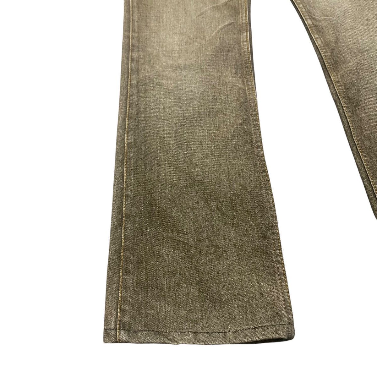 Nicole Club Nicole Club Denim Snake Skin Leather Flare Jeans Size US 29 - 7 Thumbnail