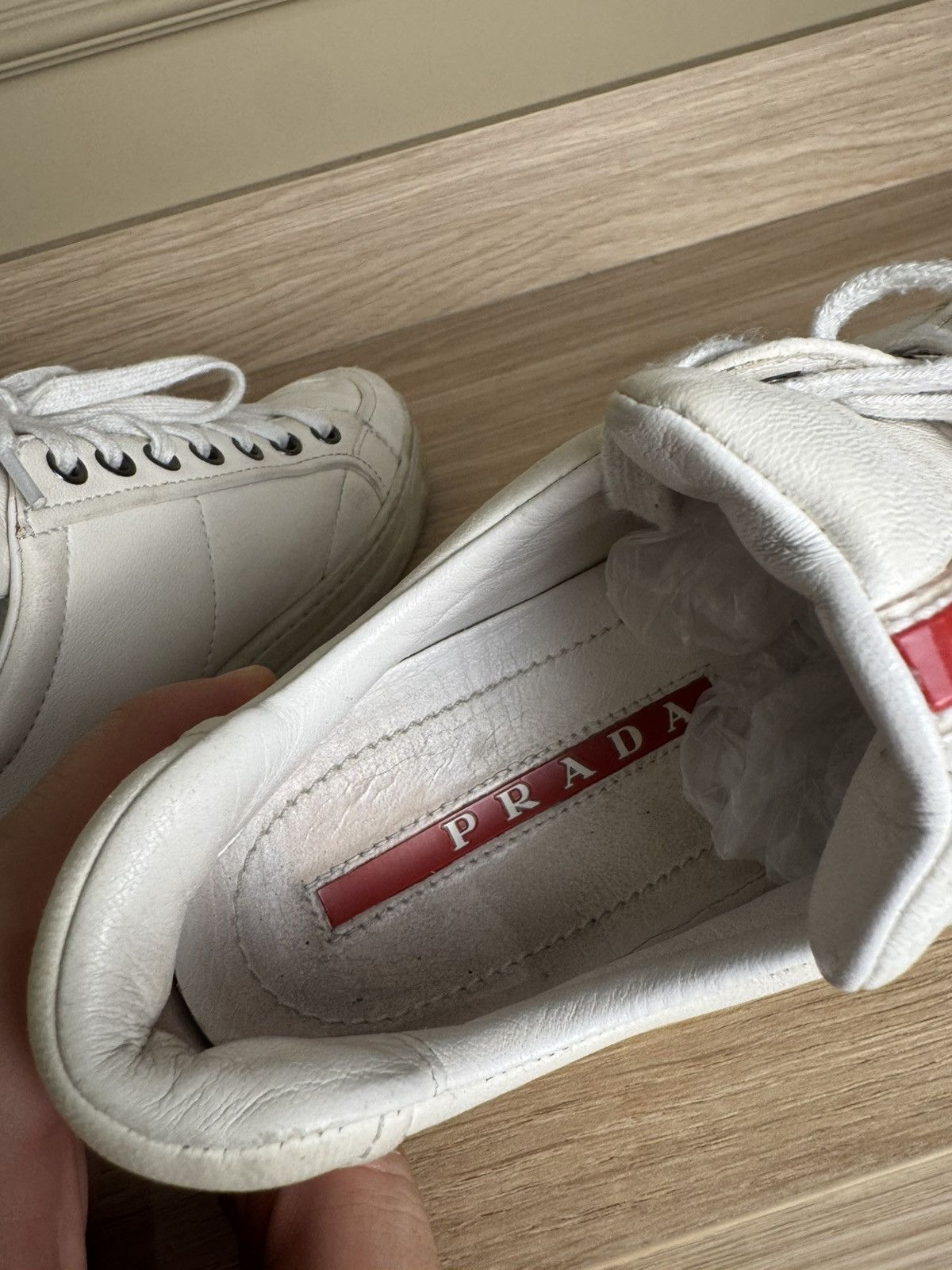 Prada Prada Vintage Low Sneakers Designer Hype Size US 6.5 / IT 36.5 - 8 Thumbnail