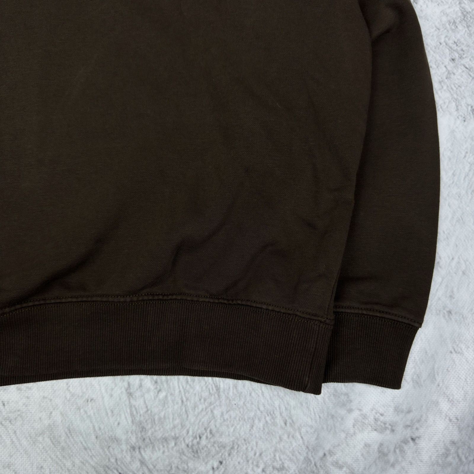 Weekday Weekday Mens Brown Cotton Fleece Pullover Blank Sweatshirt S Size US S / EU 44-46 / 1 - 7 Thumbnail