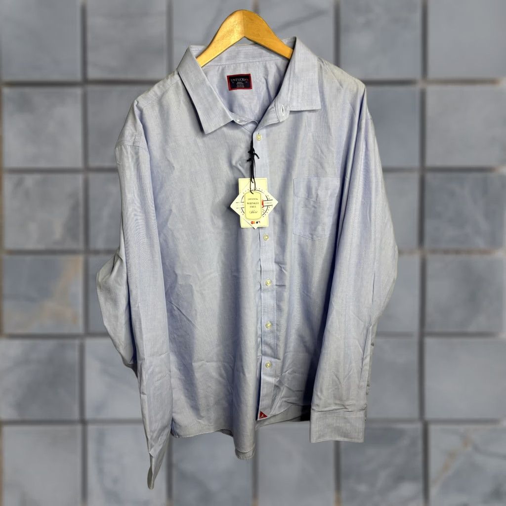 UNTUCKit UNTUCKit MLB ATL Braves Shirt Mens 3XL Blue Cotton Button Wrinkle Free Size US XXL / EU 58 / 5 - 1 Thumbnail