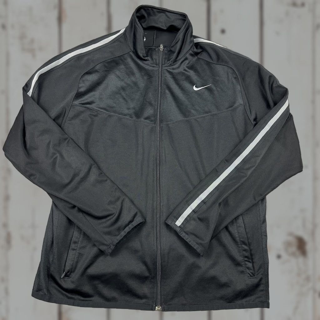 Nike Nike Jacket XL Men Black Windbreaker Full Zip Reflective Pockets Sports Size US XL / EU 56 / 4 - 1 Thumbnail