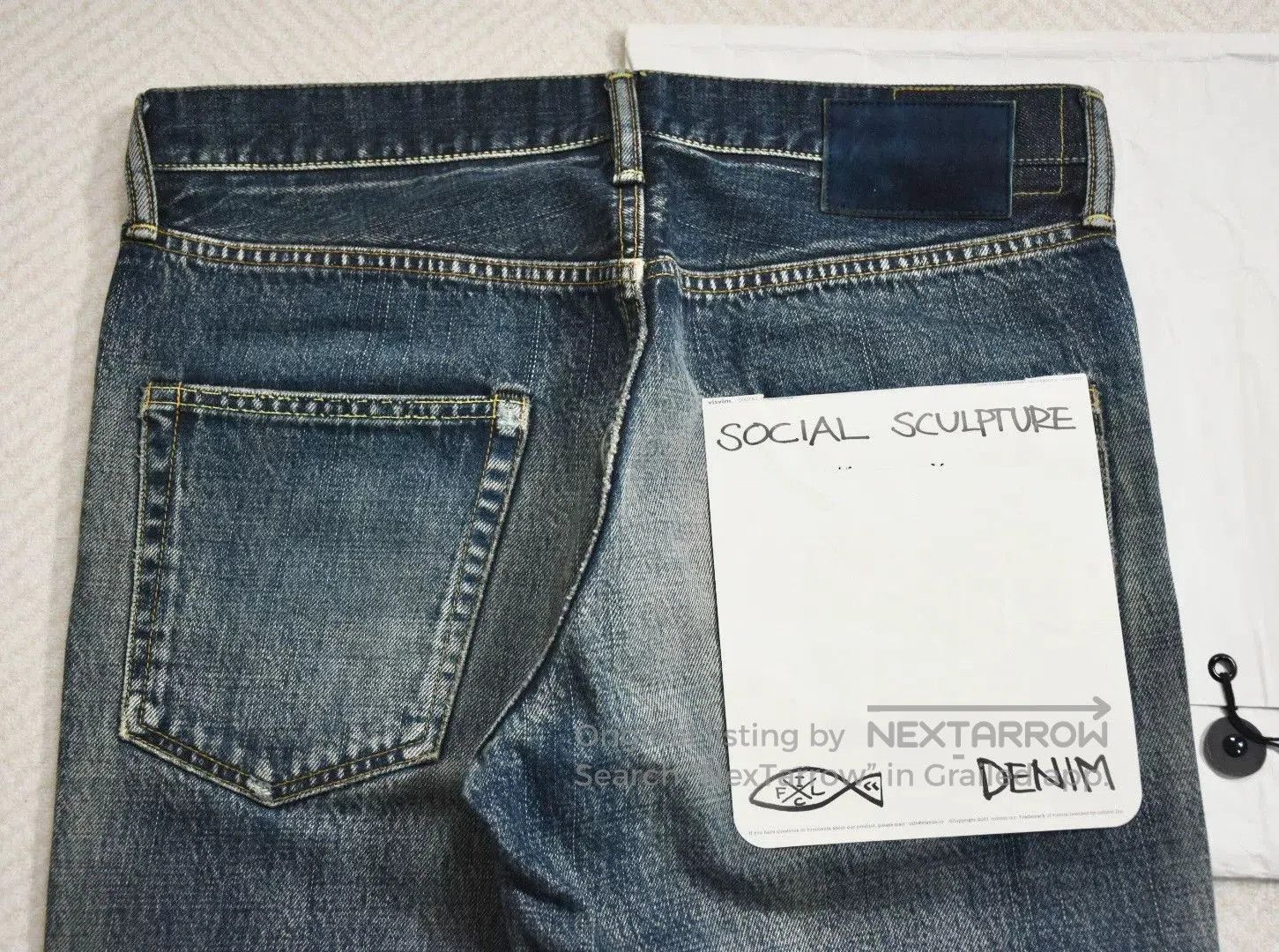 Visvim visvim 03D21 Social Sculpture Damaged-21 Jeans. Size US 32 / EU 48 - 4 Thumbnail