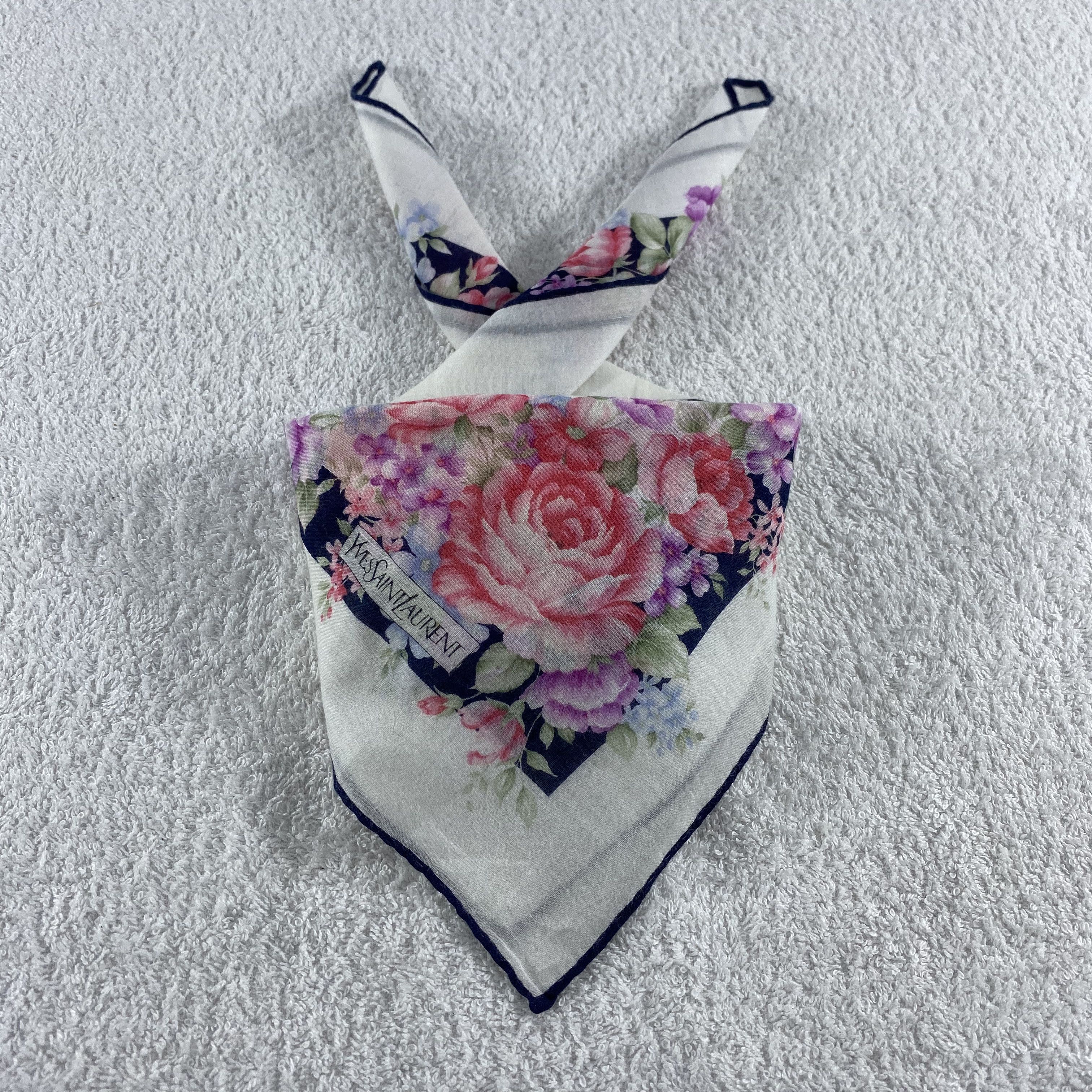 Vintage × Yves Saint Laurent Yves Saint Laurent Bandana/ Handkerchief / Neckerchief Size ONE SIZE - 1 Thumbnail