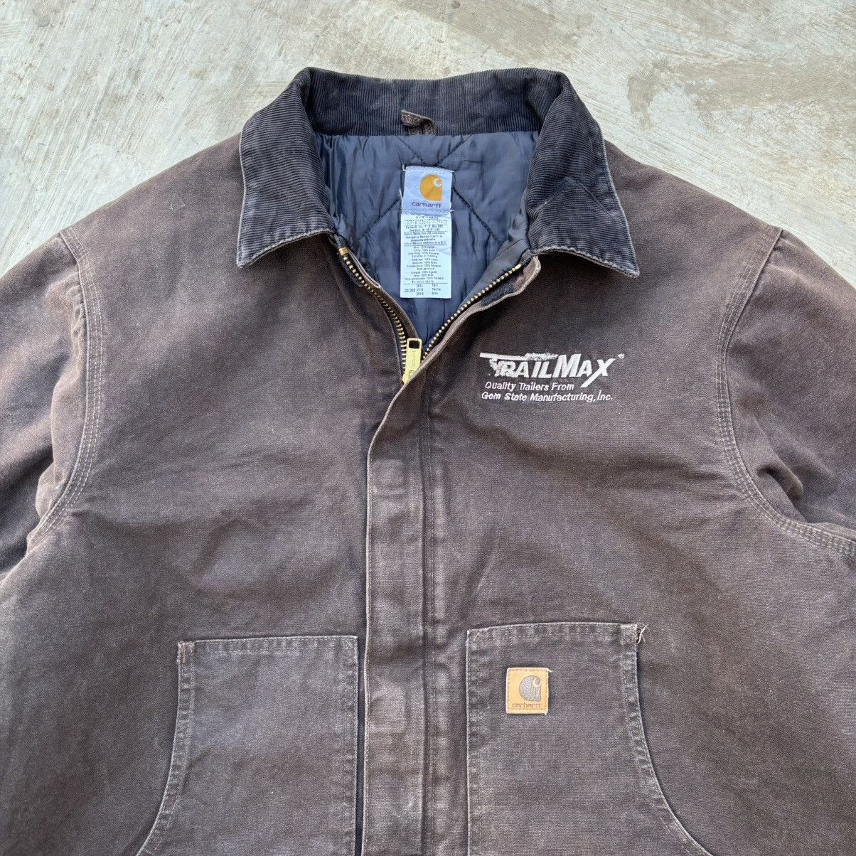 Carhartt Vintage 90s Sunfaded Carhartt Crop Arctic Tall Jacket Size US XXL / EU 58 / 5 - 2 Thumbnail