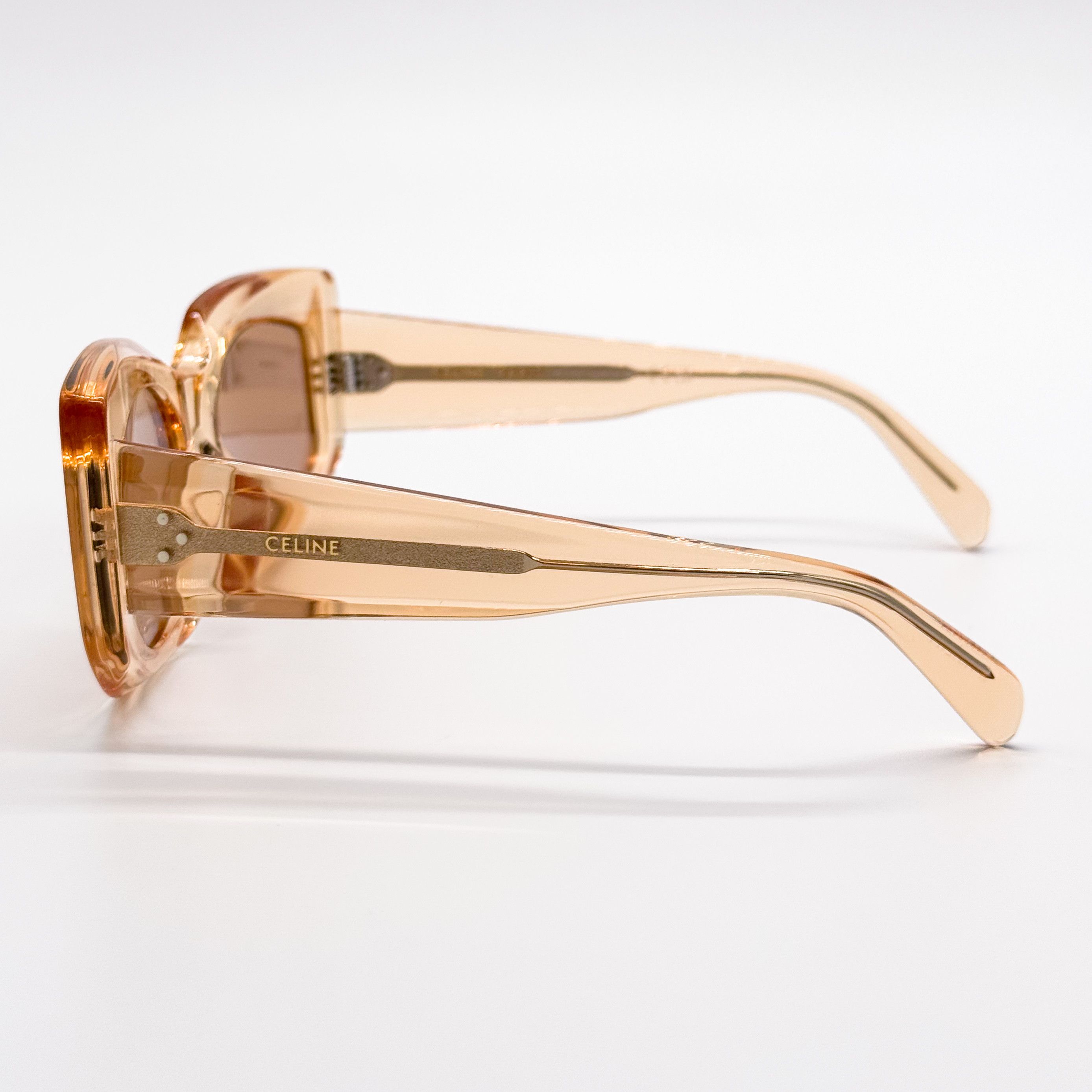 Celine NEW CELINE CL40277F 42J WOMEN ORANGE BROWN SUNGLASSES CELINE Size ONE SIZE - 6 Thumbnail