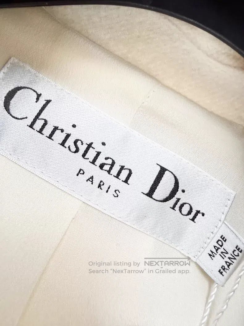 Dior Dior Inner-pin flower mulberry silk hem cashmere coat Size XS / US 0-2 / IT 36-38 - 4 Thumbnail