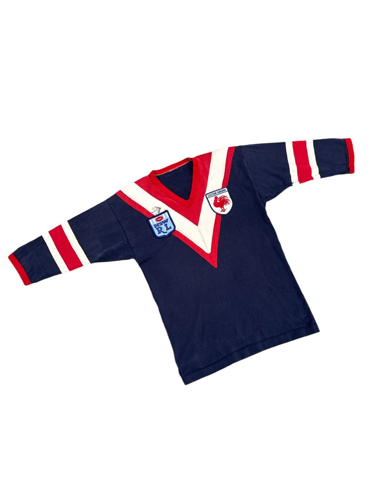 Vintage 1980s PEERLESS EASTERN SUBURBS ROOSTER NSW RL JERSEY Size US S / EU 44-46 / 1 - 2 Thumbnail