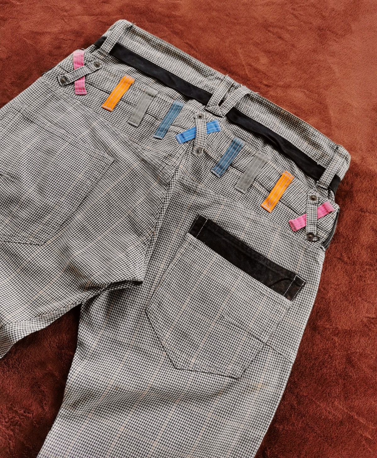 5351 POUR LES HOMMES Double-waist Root Three rainbow checkered pants Size US 32 / EU 48 - 7 Thumbnail