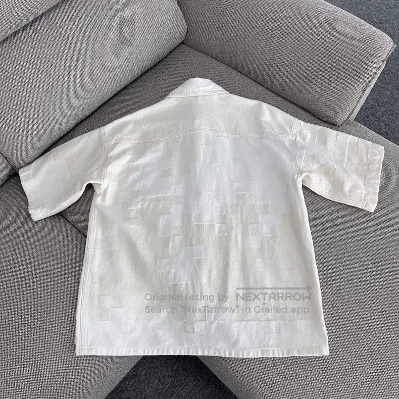 Louis Vuitton Louis Vuitton SS24 Beige Plaid Embroidered Short Sleeve Sh Size US S / EU 44-46 / 1 - 2 Thumbnail