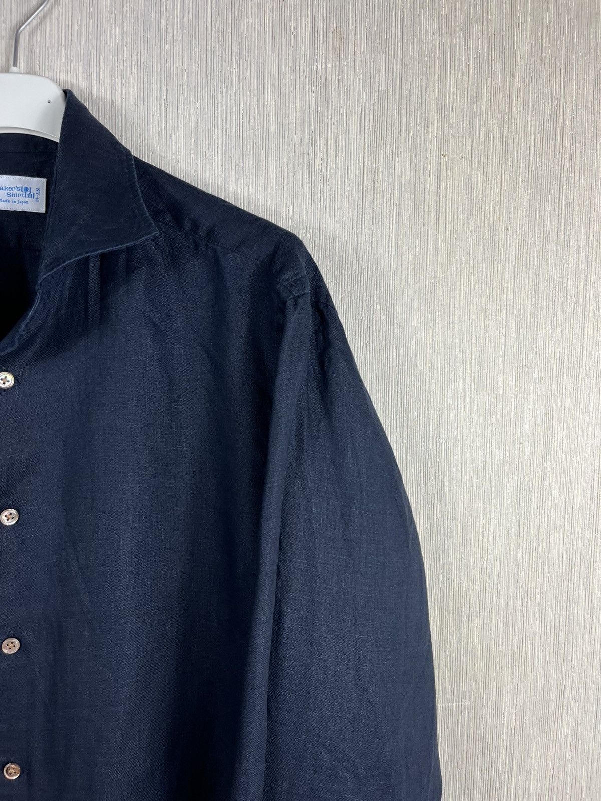 Kamakura Kamakura Maker’s shirt linen navy casual Japanese brand Size US M / EU 48-50 / 2 - 4 Thumbnail