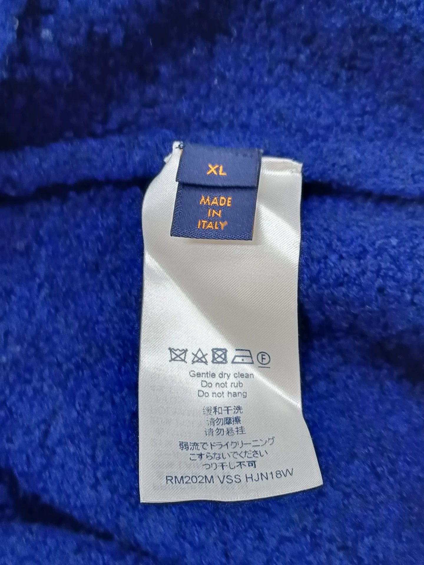 Louis Vuitton LV Blue Logo Wool Long Sleeve Sweater XL Size US XL / EU 56 / 4 - 5 Thumbnail