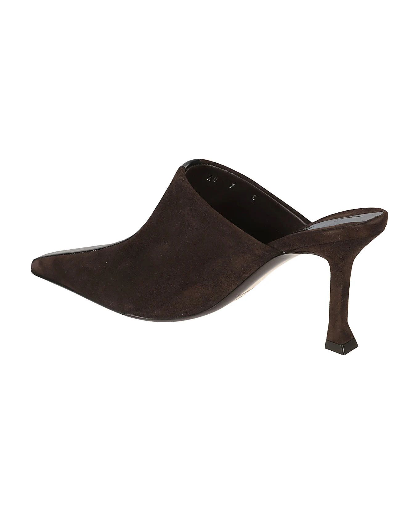 Salvatore Ferragamo o1y0426 Mules in Dark Brown/Black Size US 10 / IT 40 - 3 Thumbnail