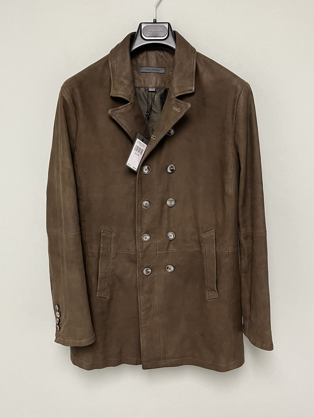 John Varvatos Cut-Away Double Breasted Coat. Size EU 46 USA 36. Size US S / EU 44-46 / 1 - 7 Thumbnail