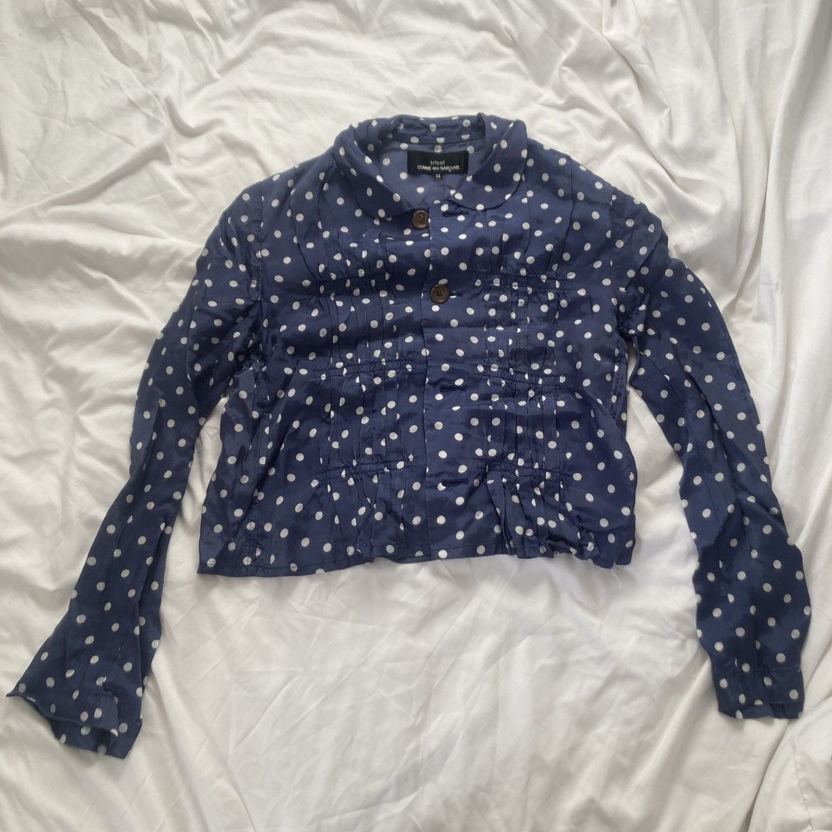 Comme des Garcons Comme Des Garçons tricot polka dot blouse Size XS / US 0-2 / IT 36-38 - 1 Thumbnail