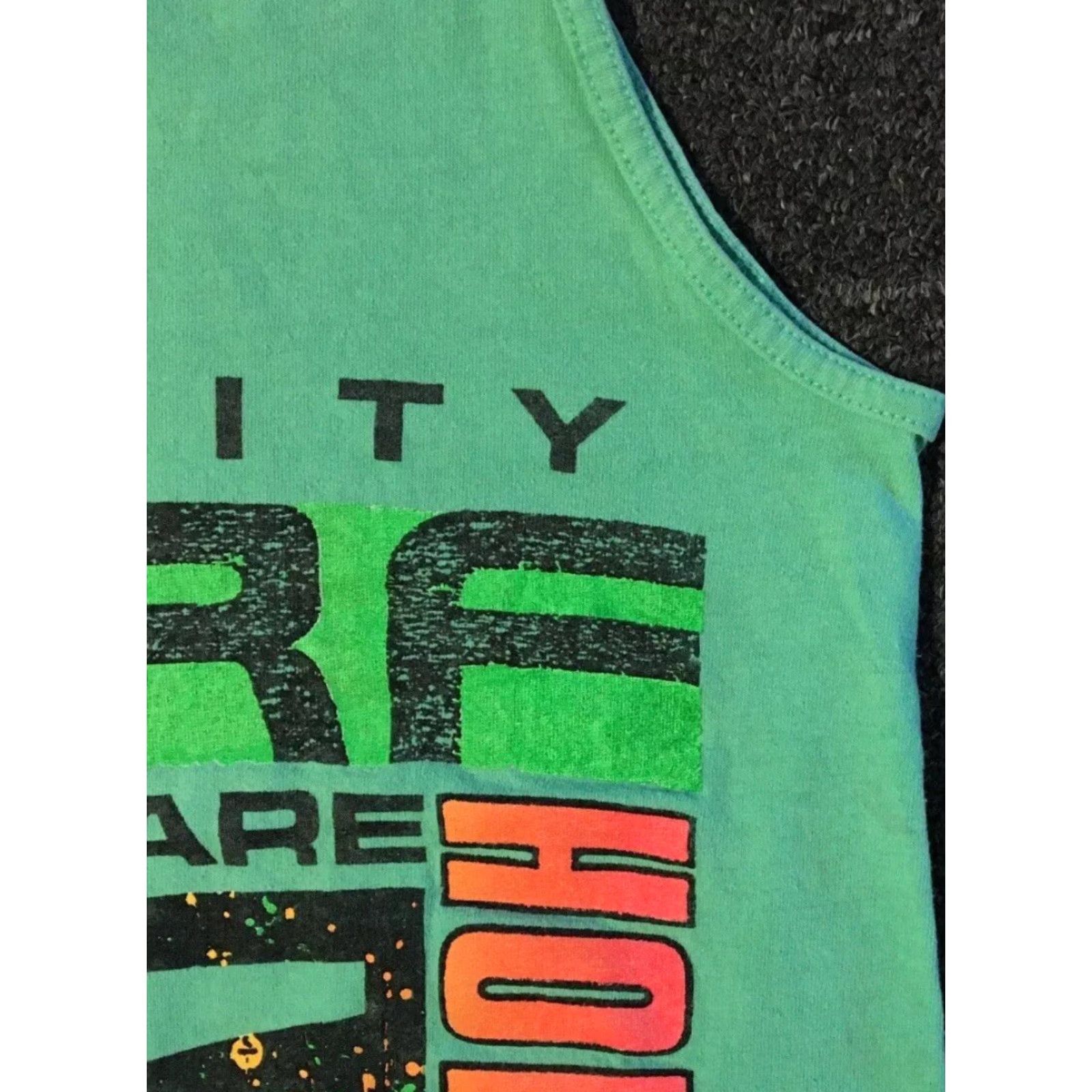 Quiksilver VINTAGE Surf No Rules Faded Tank Top XS Funny Grunge Vaporwave Quiksilver OP 90s Shirt Men XS Green Ocean Beach Wave Graphic Tee Size US XS / EU 42 / 0 - 7 Thumbnail