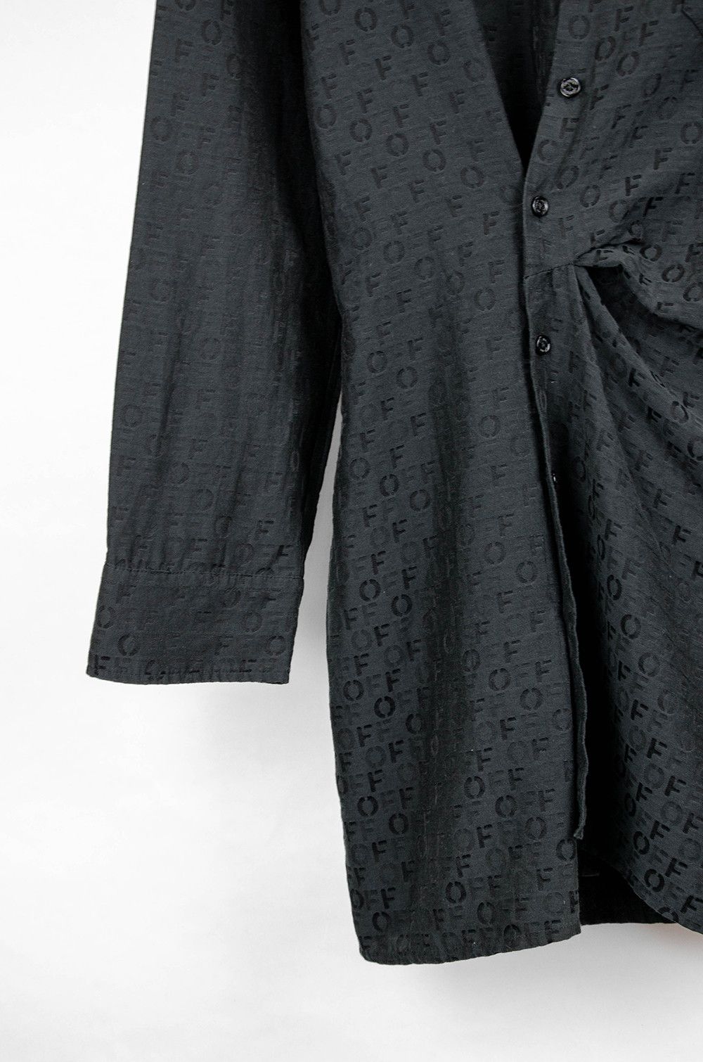 Off-White Off-White Monogram Silk Shirt Dress – Size IT42 Size M / US 6-8 / IT 42-44 - 7 Thumbnail