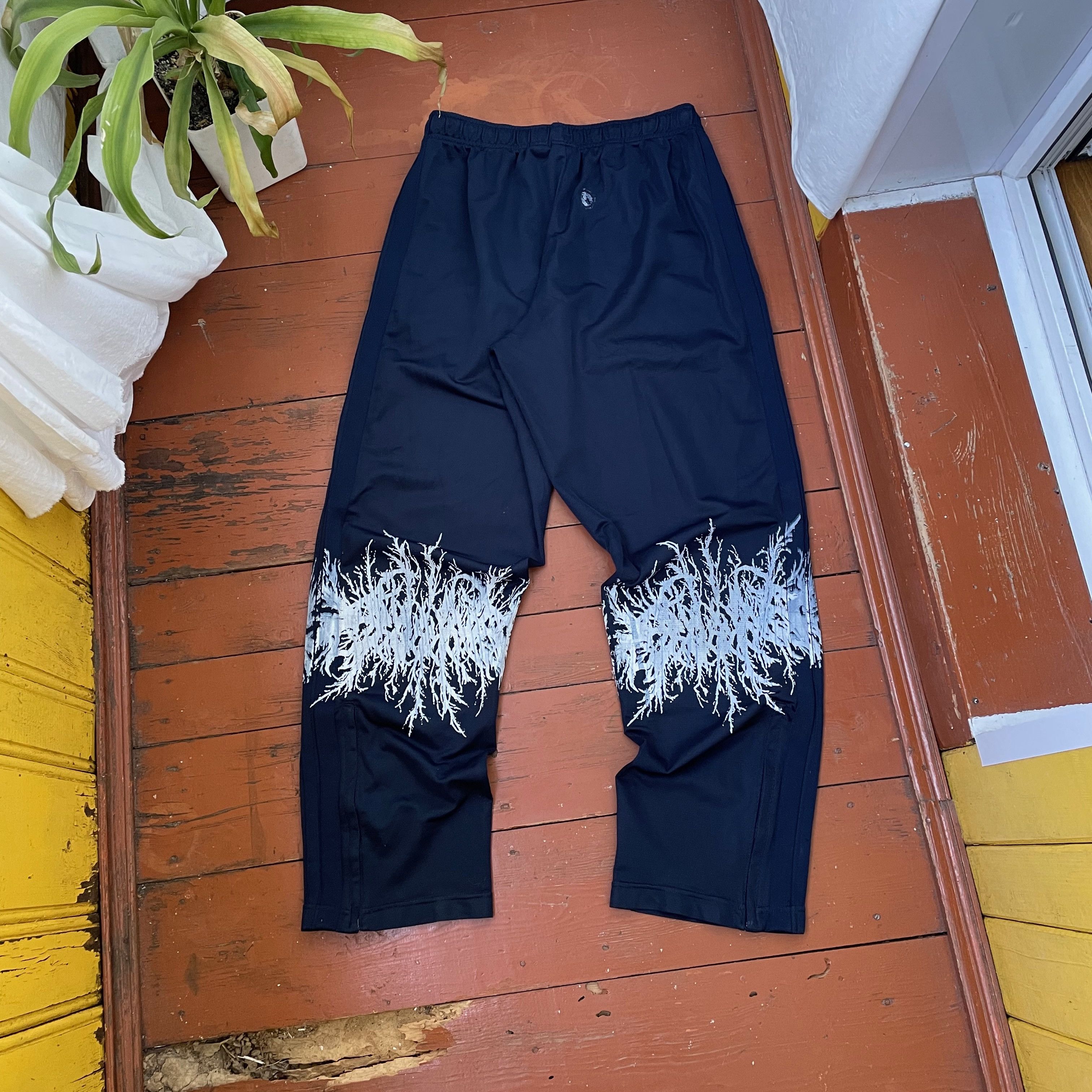Nike Nike Custom pants grunge alt ptint knee opium y2k faded Size US 34 / EU 50 - 9 Thumbnail
