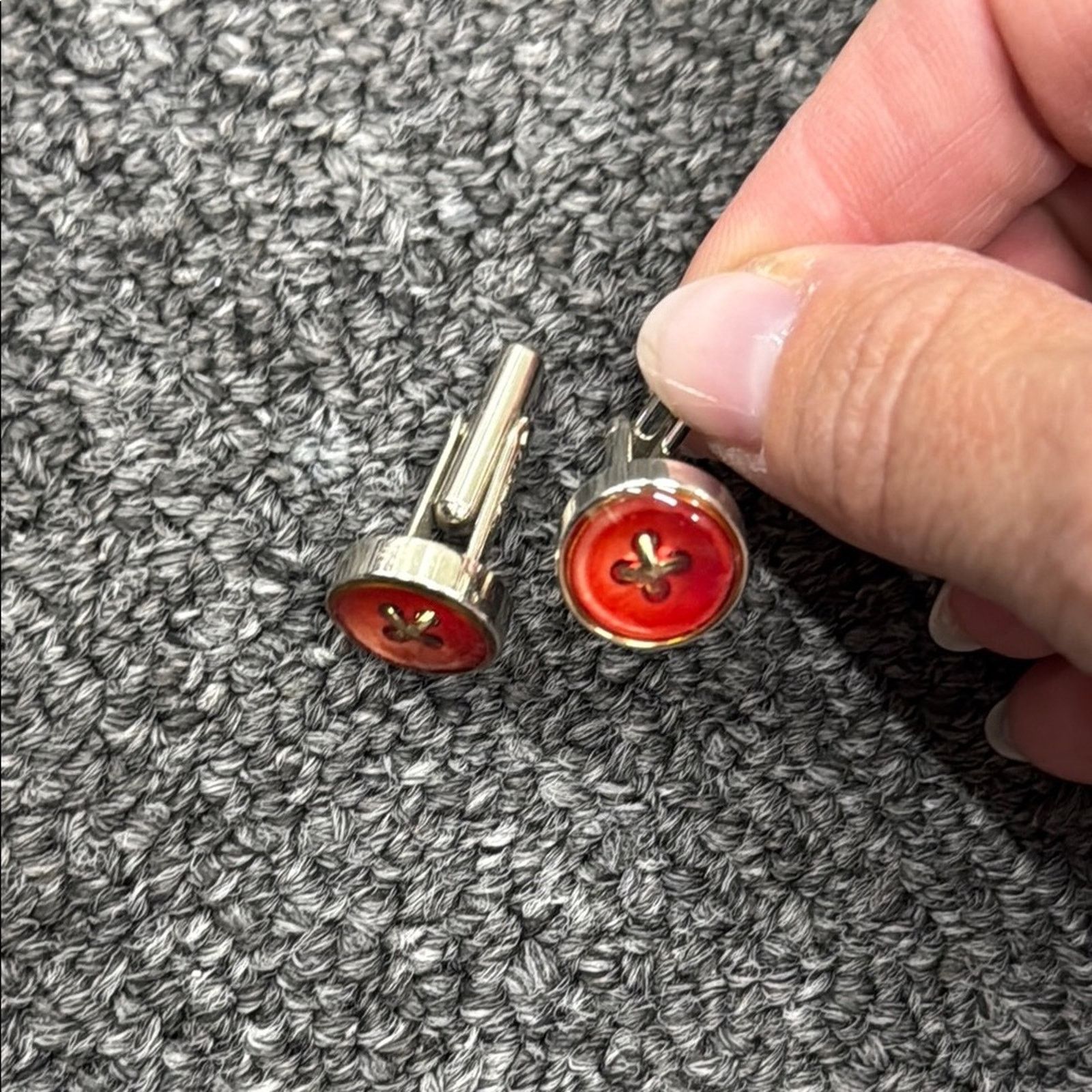 Other NWT Red Button Cufflinks made in Italy Size ONE SIZE - 1 Thumbnail