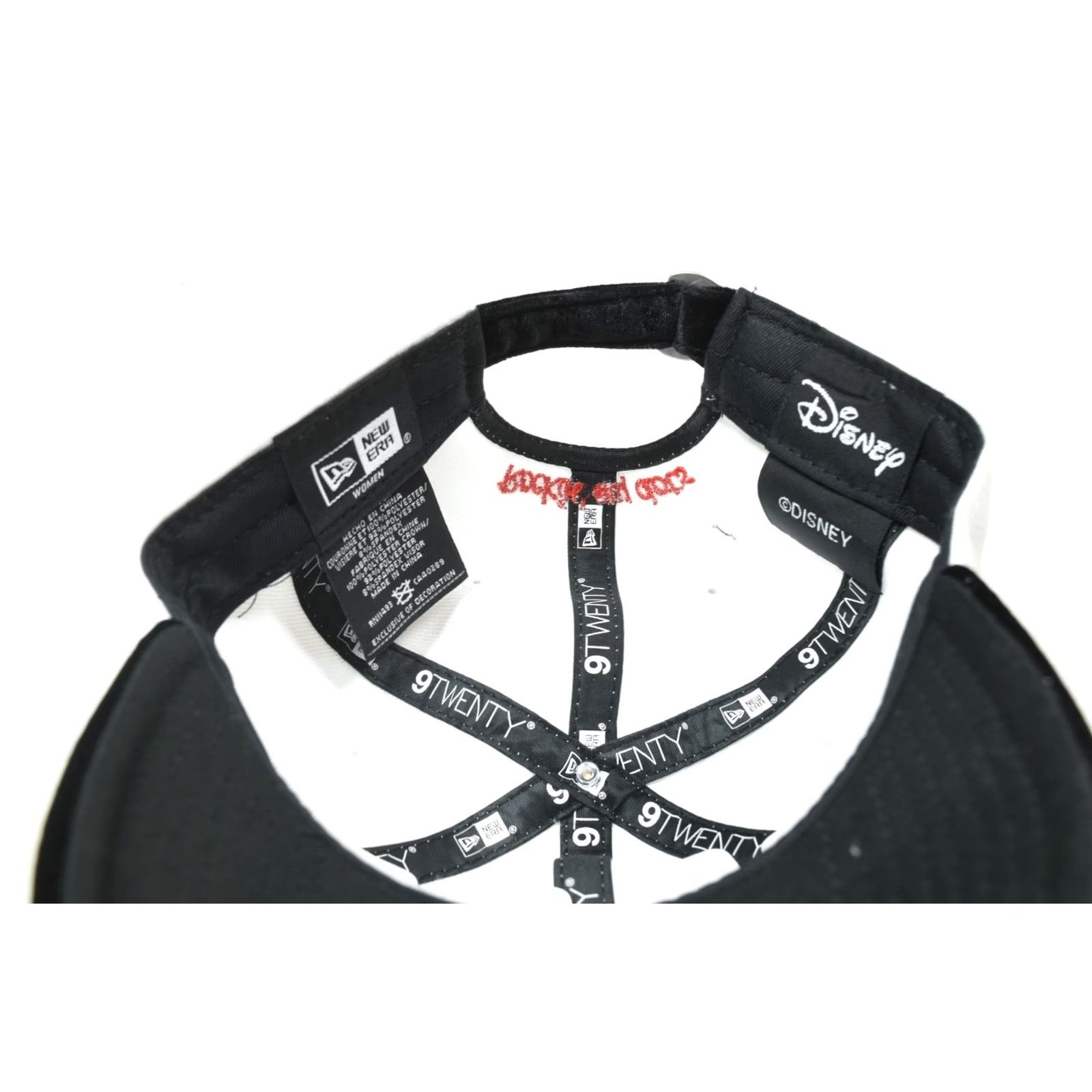 New Era New Era Minnie Mouse Peaking Hat White Black Strapback Adjustable Hat Womens One Size White Black Minnie Mouse Strapback Adjustable Baseball Cap Size ONE SIZE - 7 Thumbnail