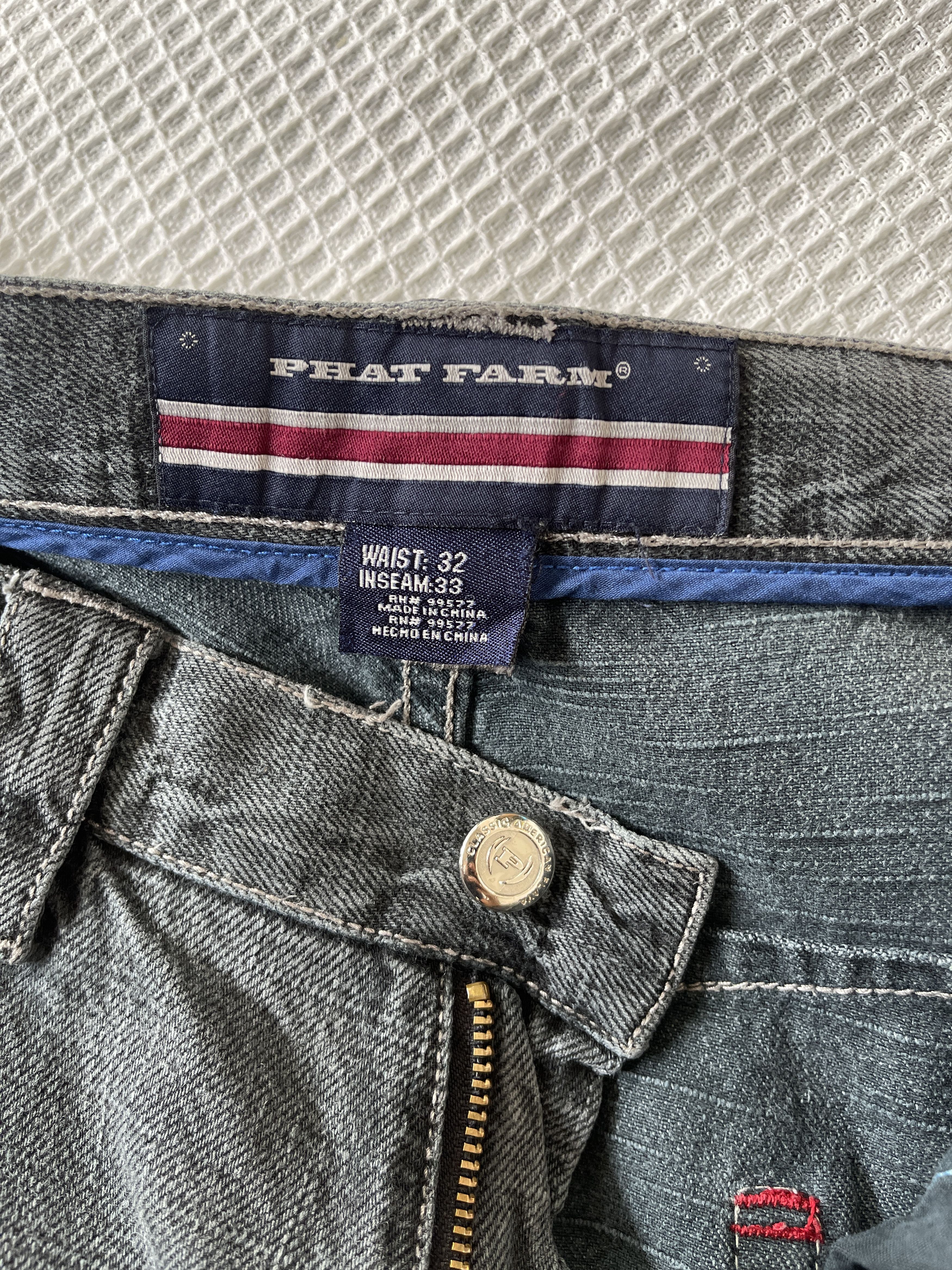 Phat Farm Vintage 90s🔥Phat Farm🔥Platform boots 9 Pockets Baggy Jeans Size US 34 / EU 50 - 10 Thumbnail