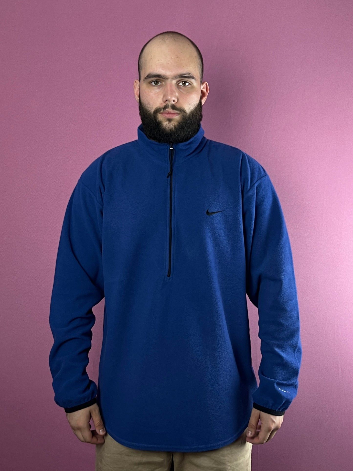 Nike Nike Therma Fit Vintage Mens Half Zip Fleece Sweatshirt-XL Size US XL / EU 56 / 4 - 2 Thumbnail