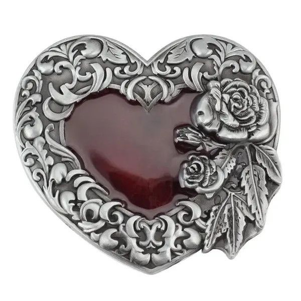 Other Vintage Roses and Red Hearts buckle ( no belt ) Size ONE SIZE - 1 Thumbnail