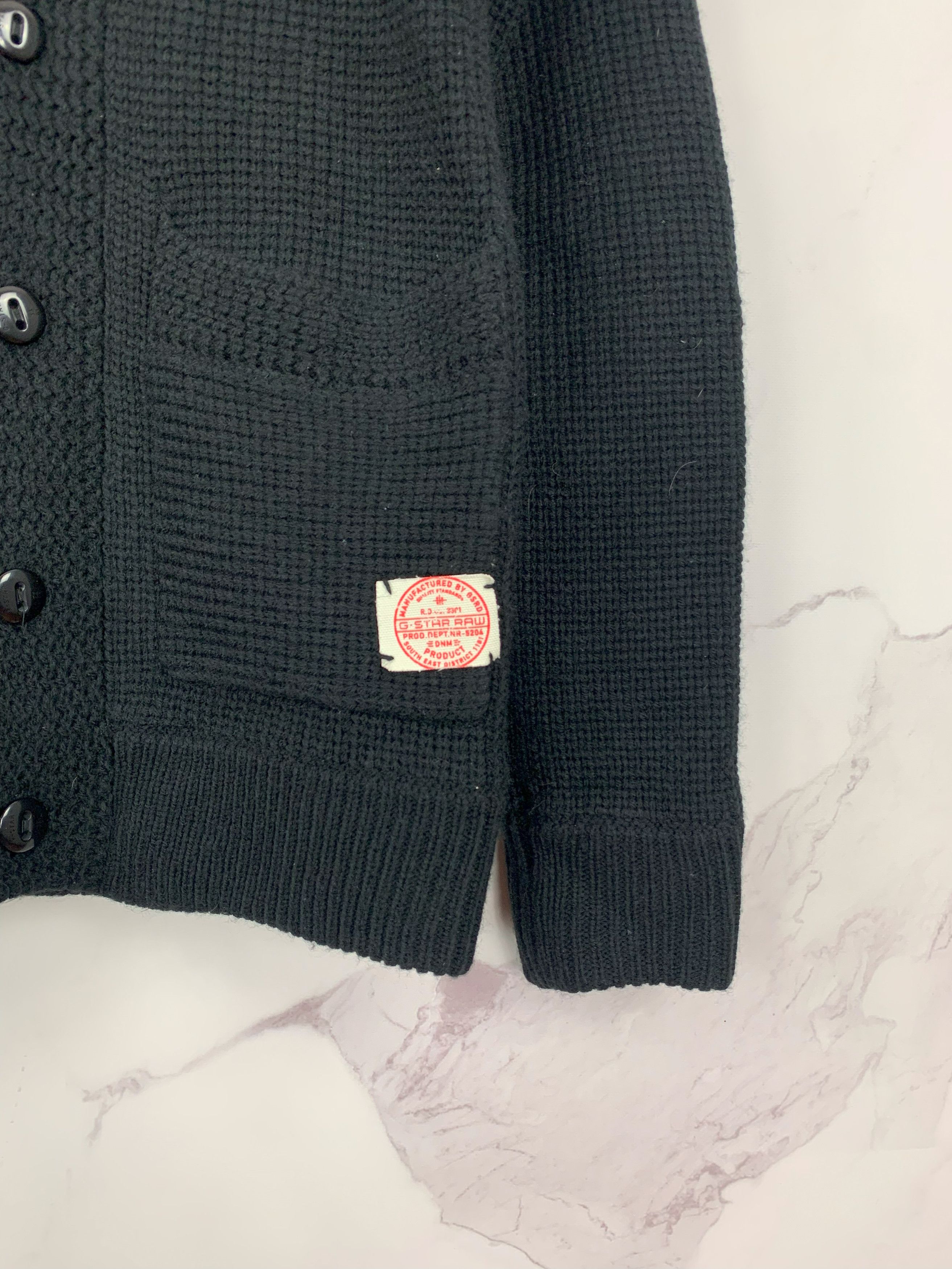 G-Star Raw Men Lava Cardigan Heavy Knit L/S Sweater Wool