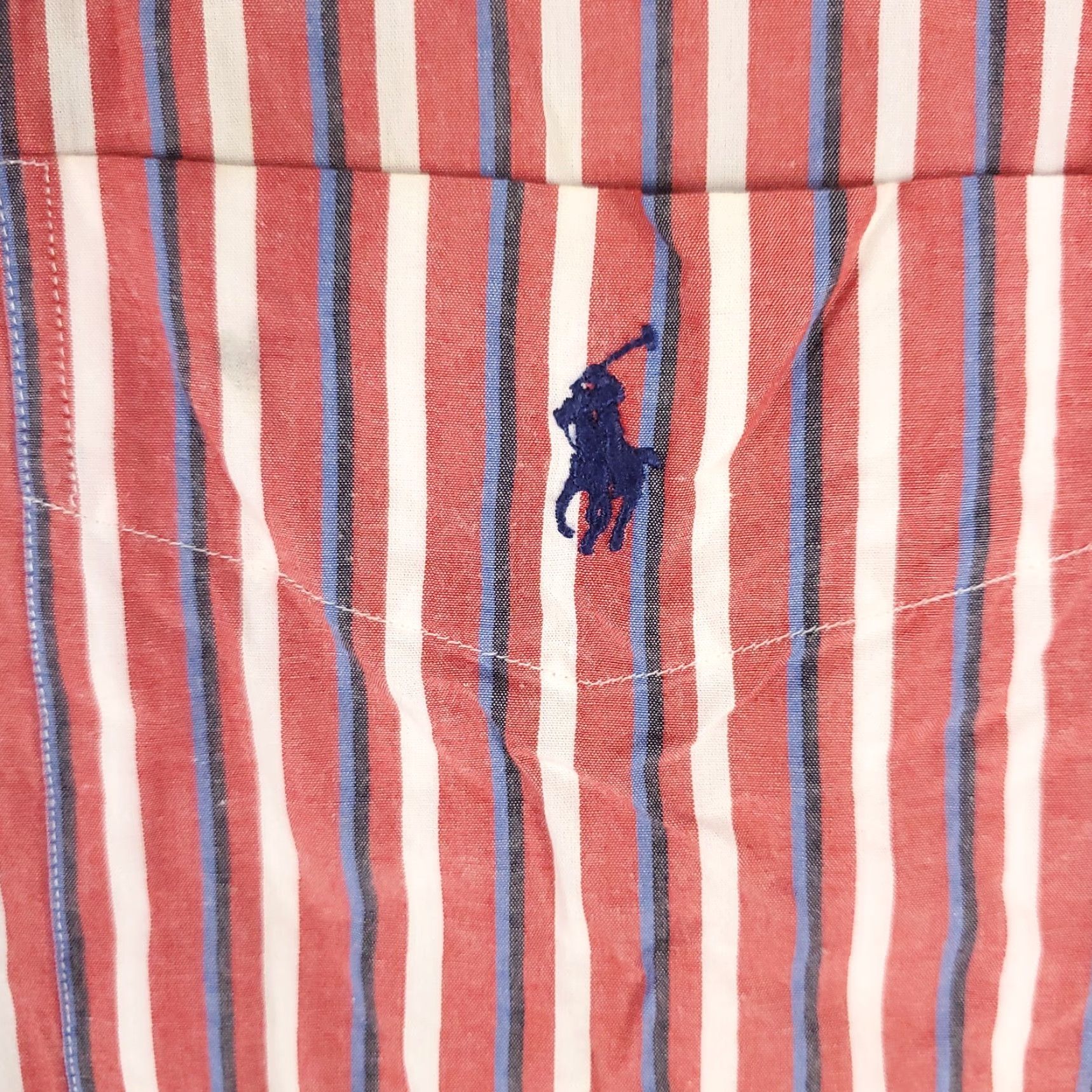 Ralph Lauren Ralph Lauren Button-Up Shirt Mens XL Red Striped Long Sleeve Classic Preppy Size US XL / EU 56 / 4 - 2 Thumbnail