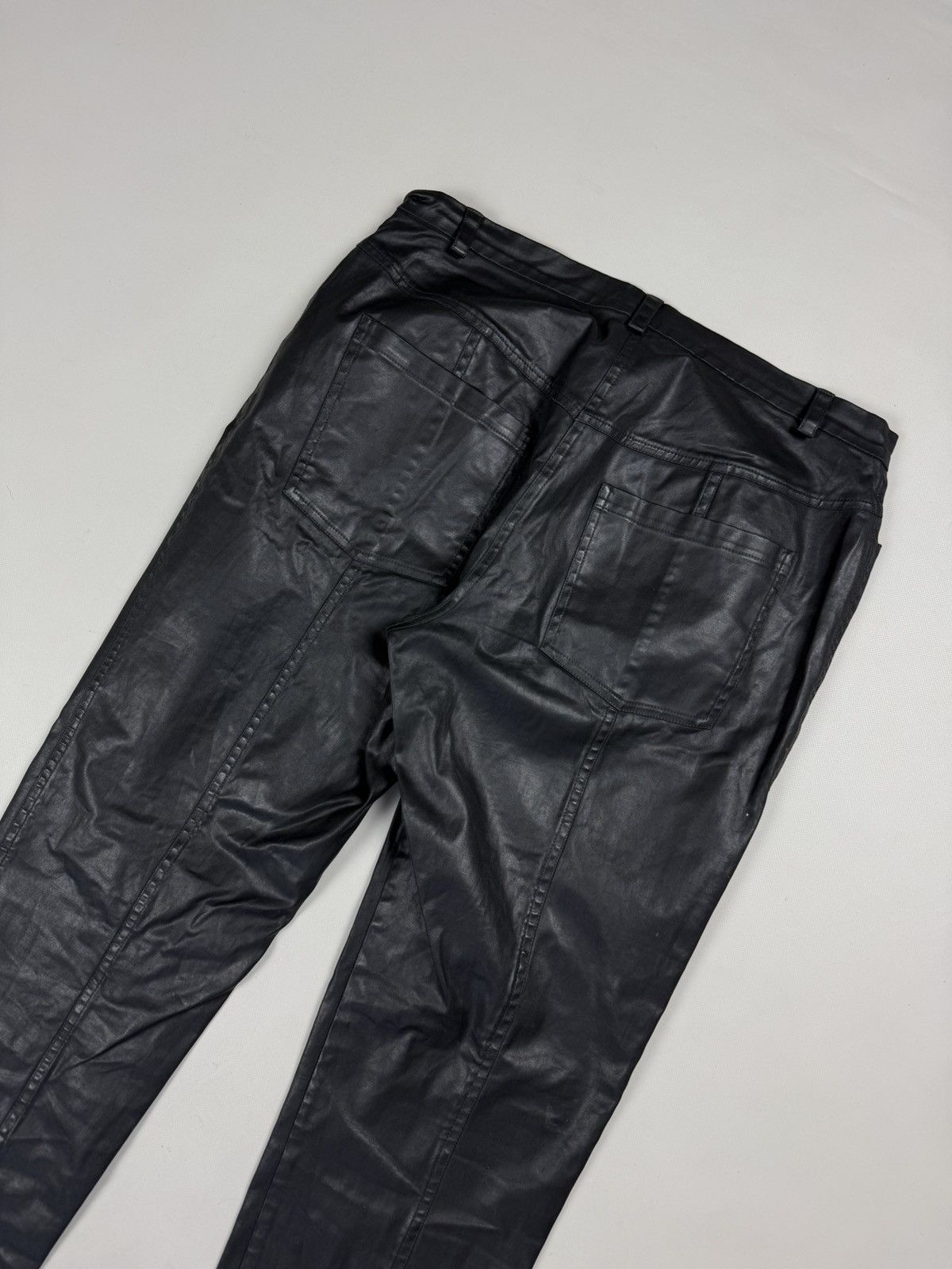 Annette Gortz Annette Gortz Avant-Garde Coated Resin Cotton Pants Trousers Size 30" / US 8 / IT 44 - 19 Thumbnail
