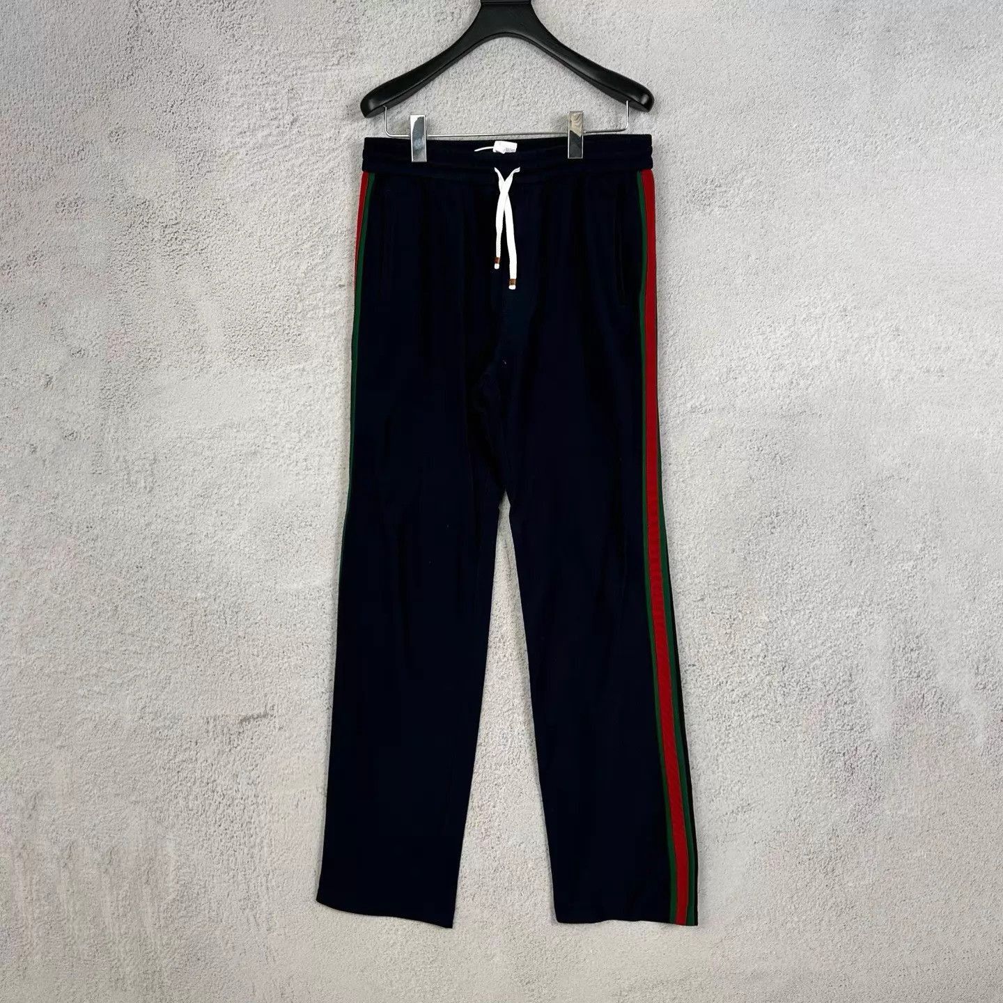 Gucci Blue Casual Pants with Side Stripes Size 32 Size US 32 / EU 48 - 1 Thumbnail