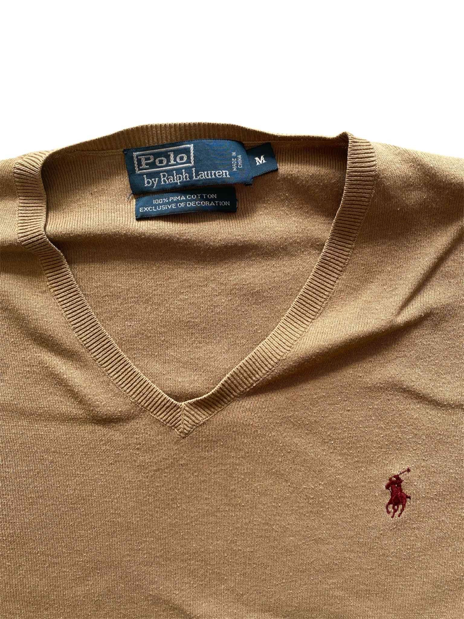 Polo Ralph Lauren Polo Ralph Lauren V-Neck Sweater Brown Small Logo Size US M / EU 48-50 / 2 - 3 Thumbnail