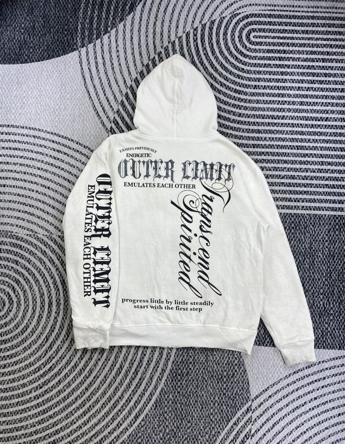 Japanese Brand Vtg Sorridere Outer Limit Emulates Each Other Fulzip Hoodie Size US L / EU 52-54 / 3 - 2 Thumbnail