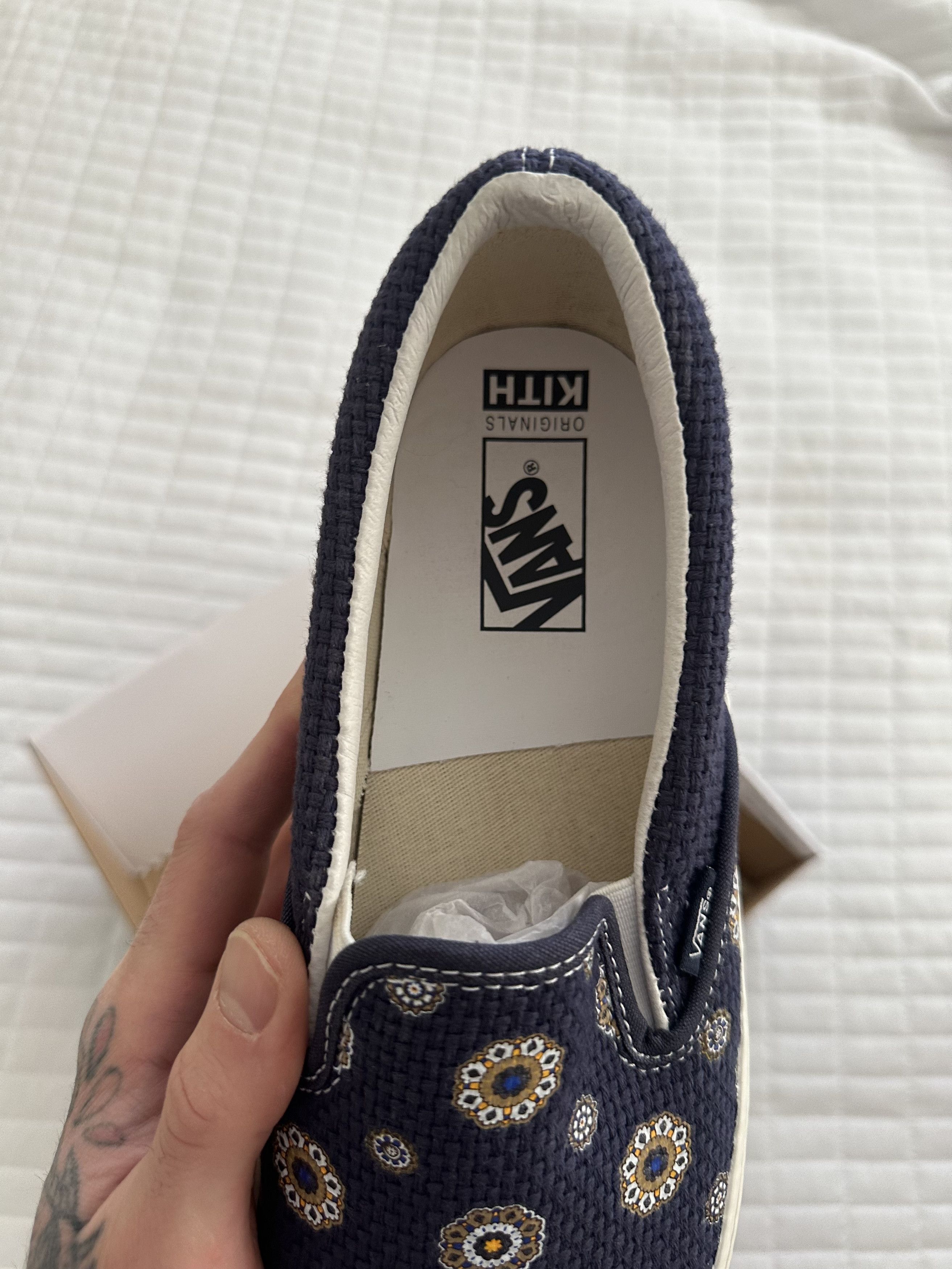 Kith × Vans Vans OG Classic Slip-On LX Kith for Vault Medallion Size US 11.5 / EU 44-45 - 13 Thumbnail