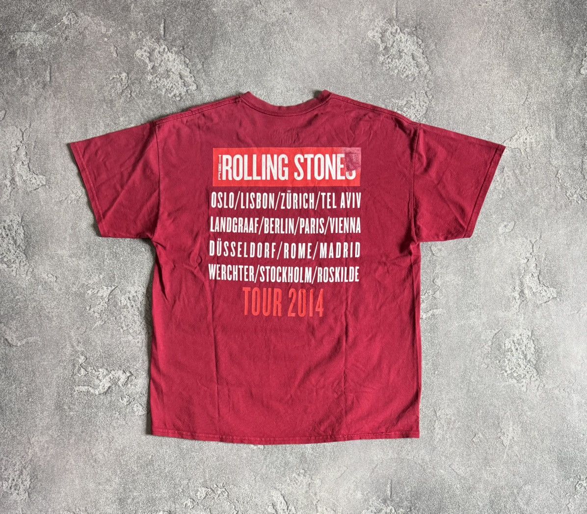 Band Tees × Vintage Rolling Stones XL Tour 2014 tee T-shirt vintage I4 On Fire 🔥 Size US XL / EU 56 / 4 - 12 Thumbnail
